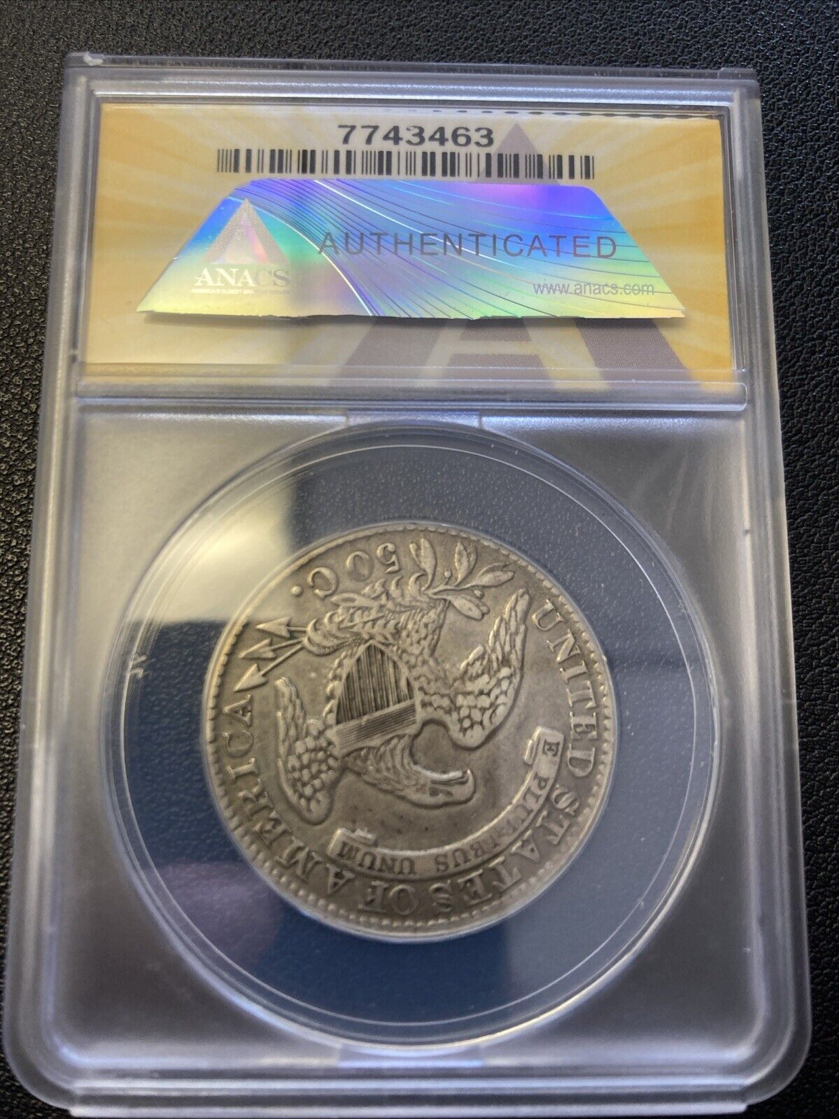 1834 50c Half Dollar O-101 Anacs Graded VF-35
