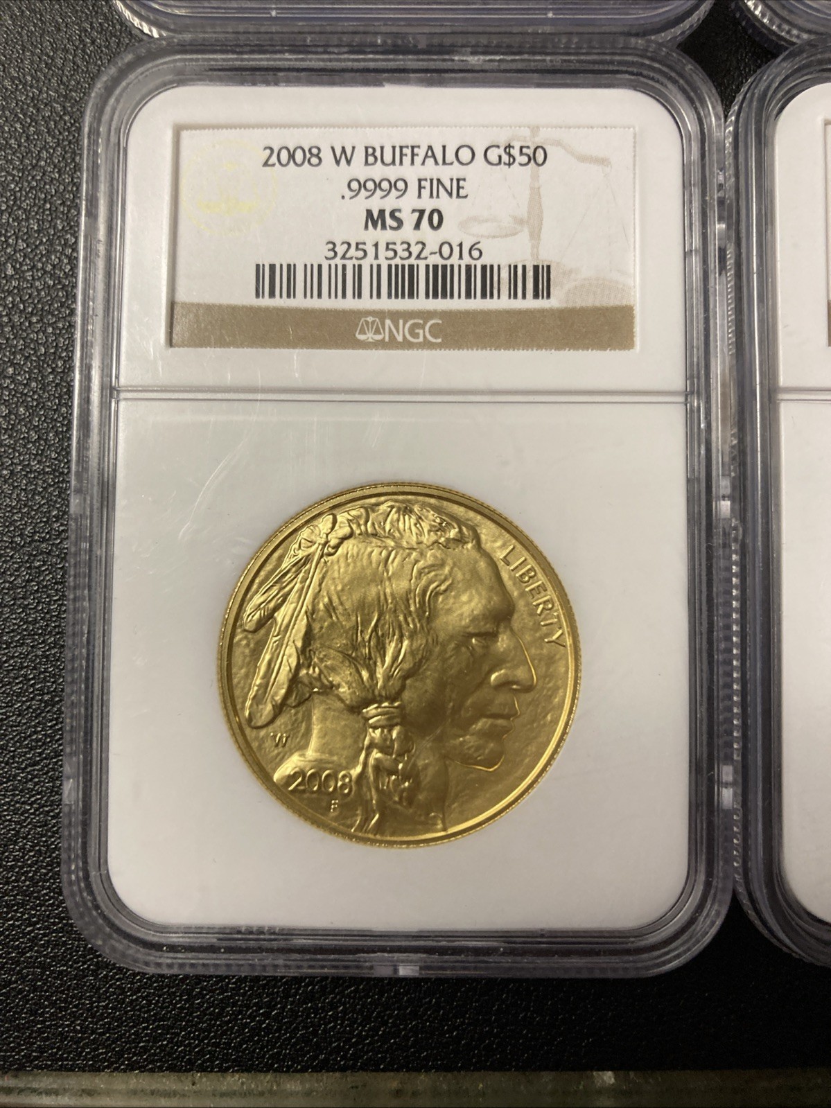 2008-W Buffalo Fractional Set MS-70 4 Coin Set