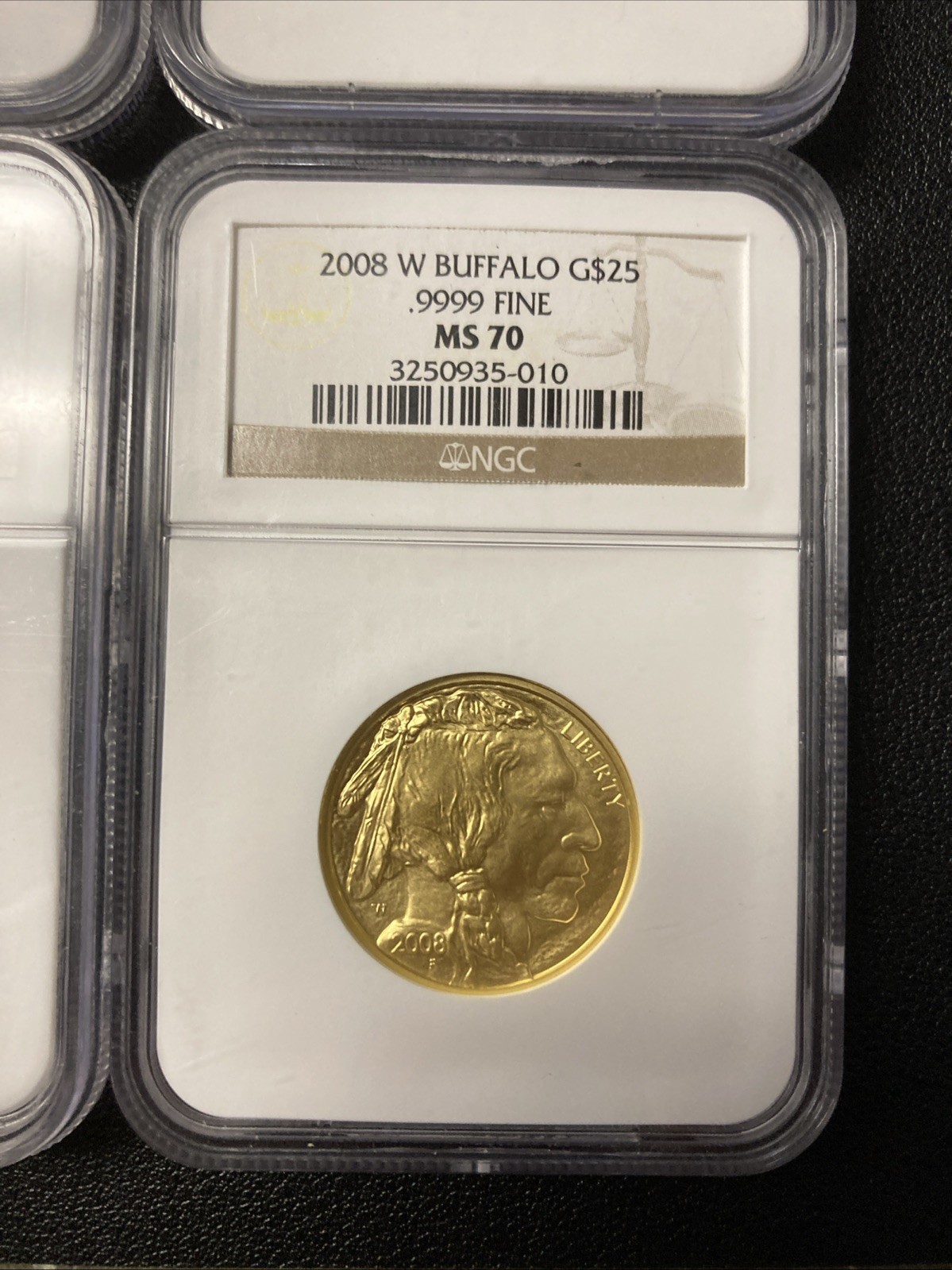 2008-W Buffalo Fractional Set MS-70 4 Coin Set