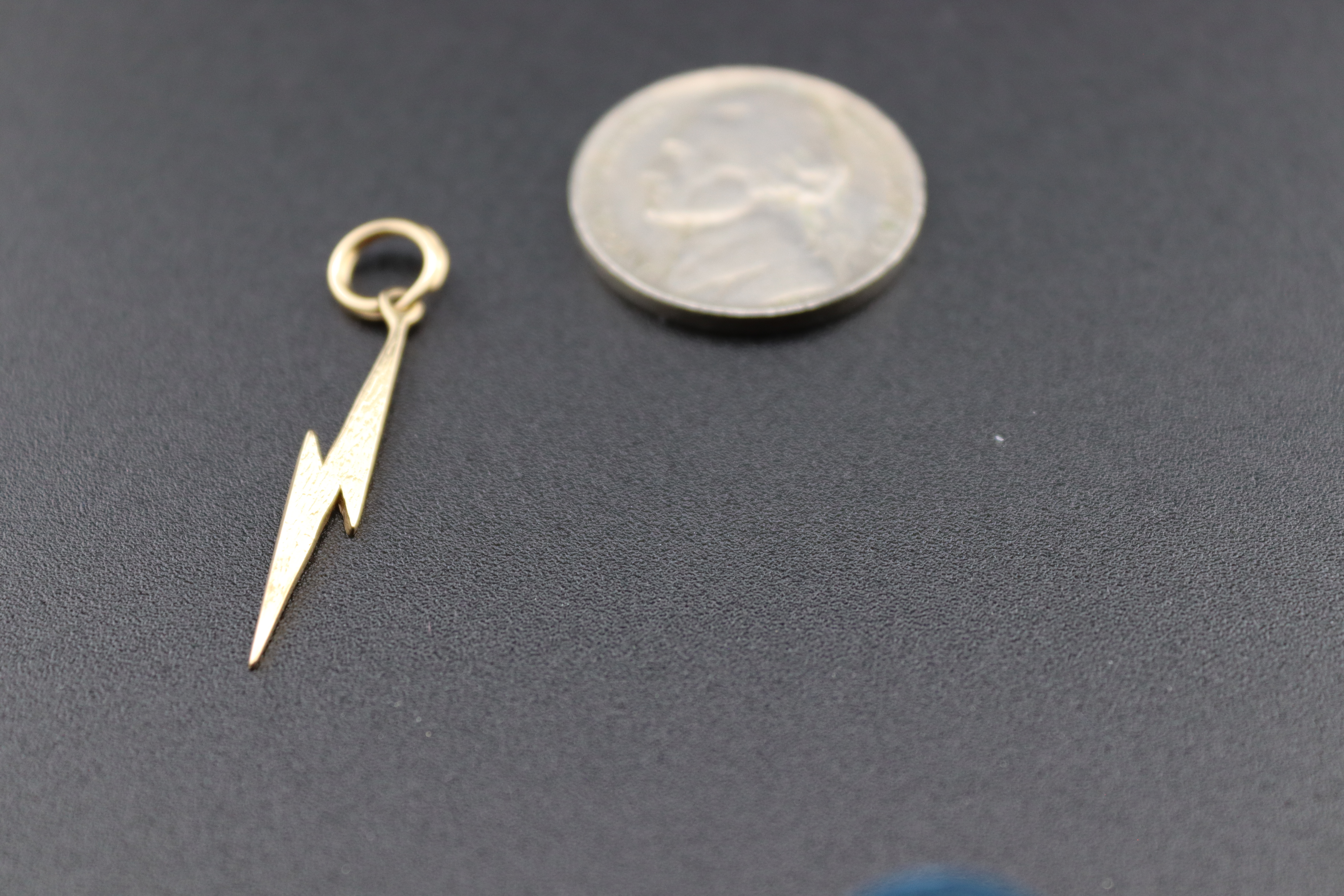 10K Gold Lightning Bolt Charm