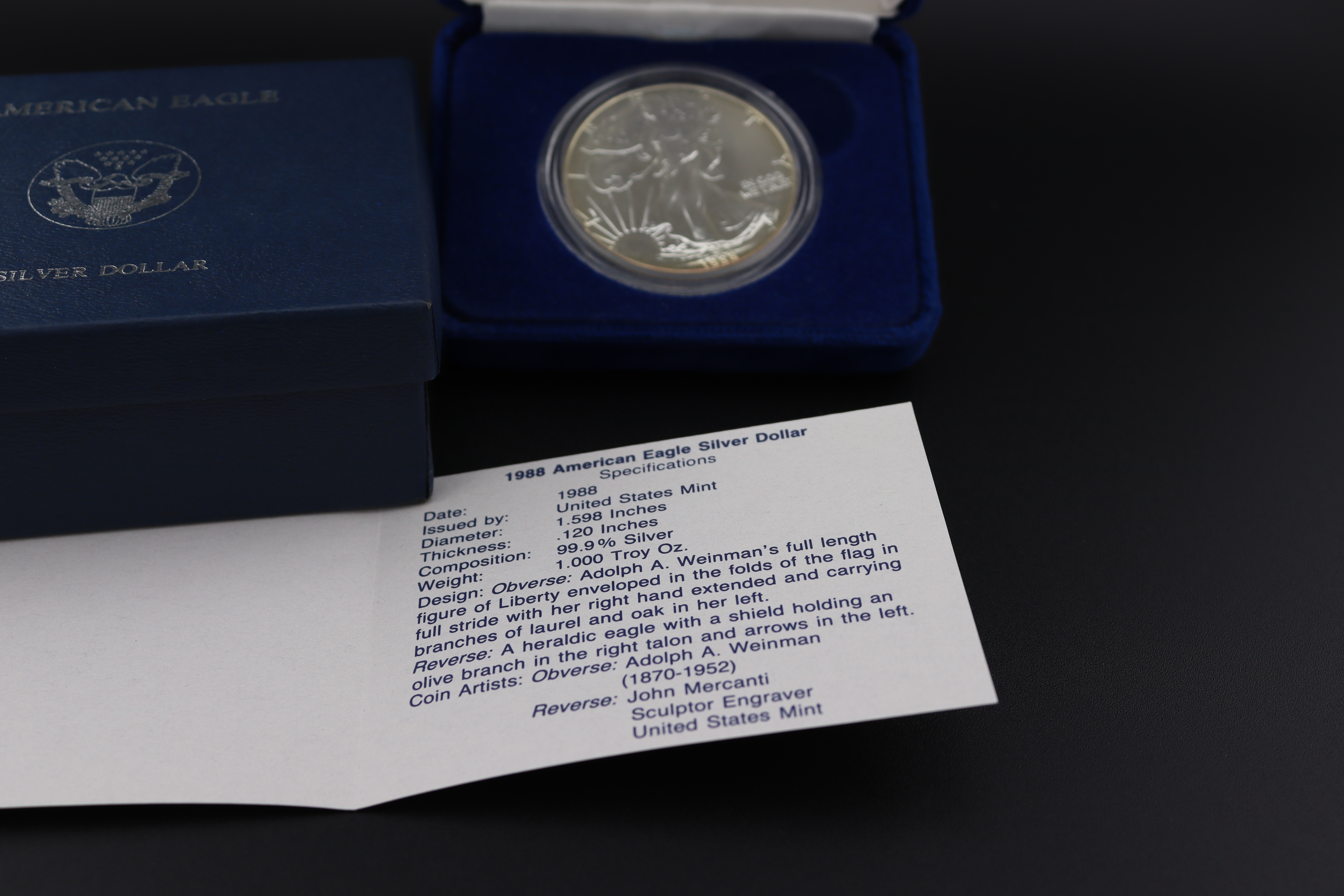 1988 American Eagle Silver Dollar