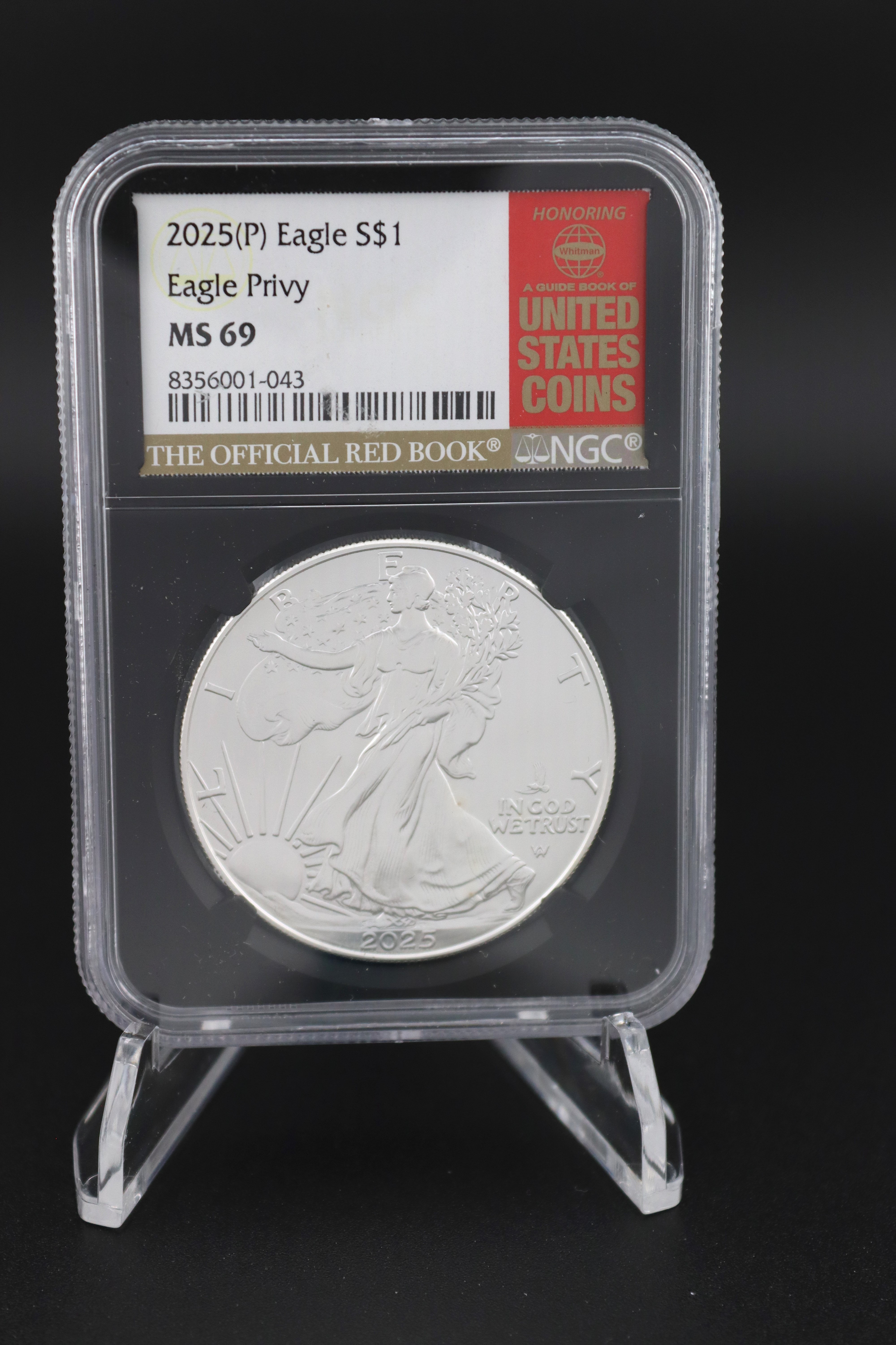 2025(P) Silver Eagle $1 Coin Eagle Privy MS69