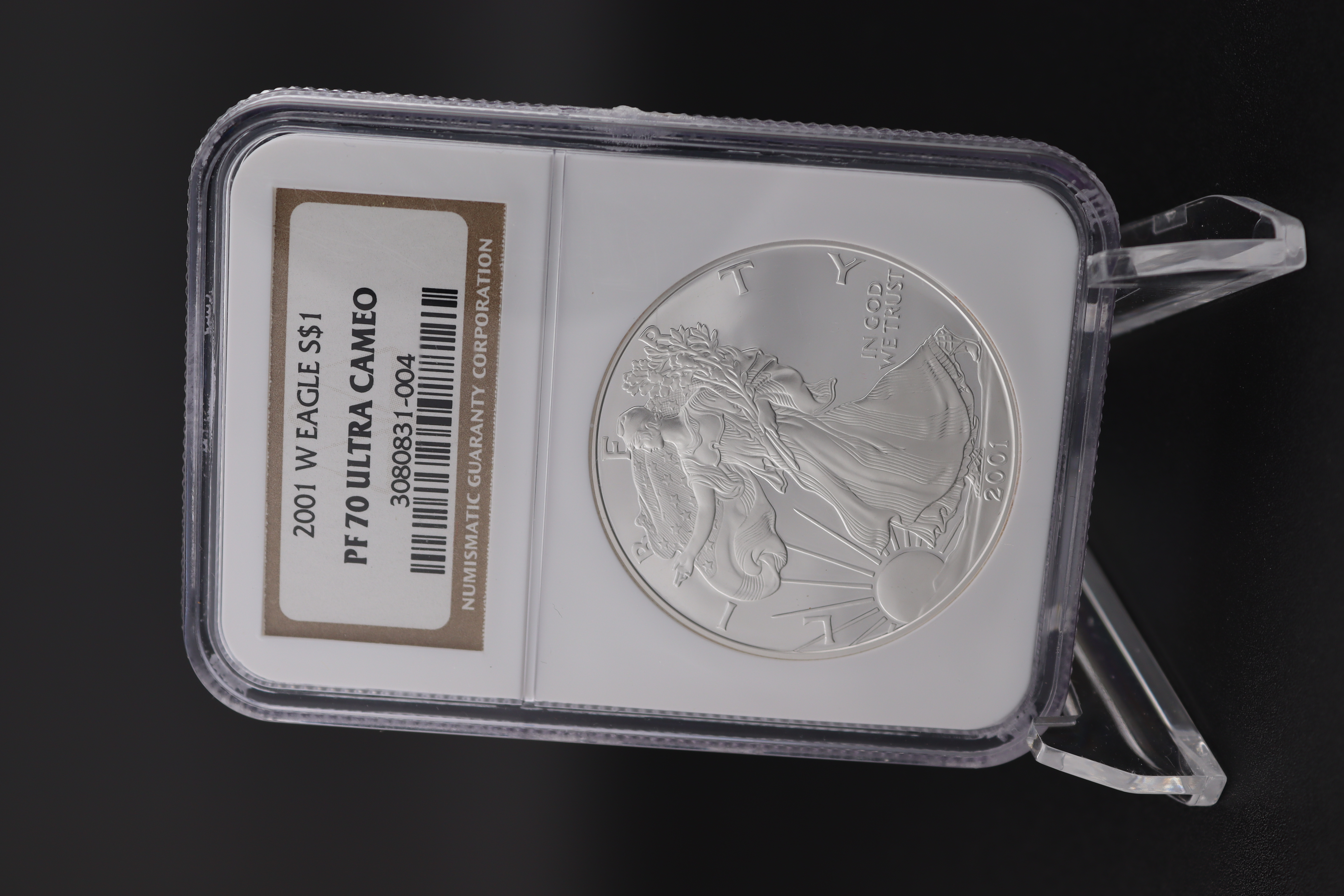 2001 W Eagle Silver Dollar NGC PF-70