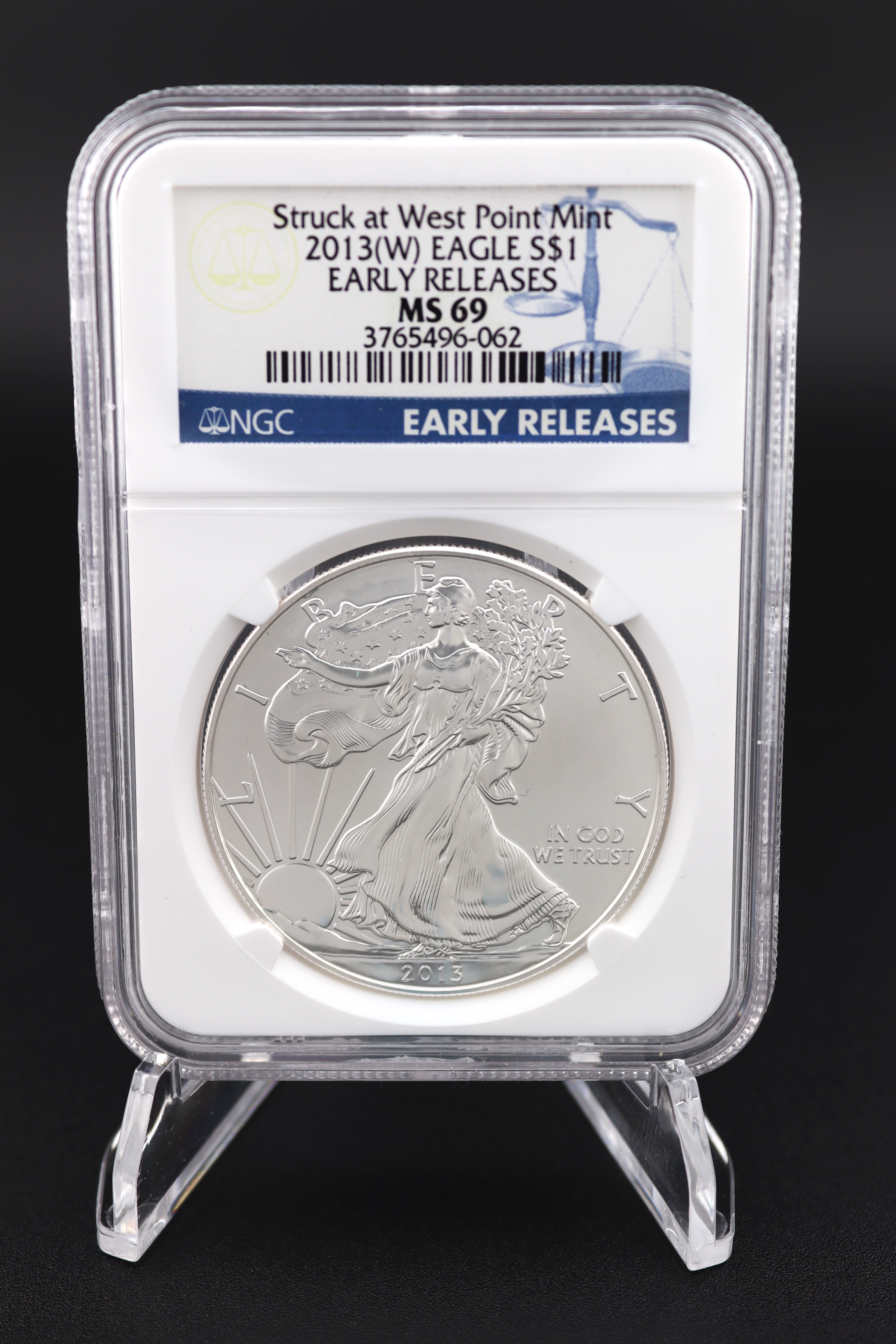 2013 (W) American Silver Eagle Dollar - MS69 Early Releases