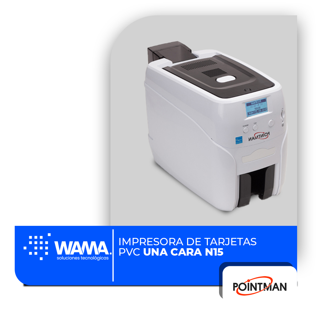 Impresora de Tarjetas PVC una cara n15