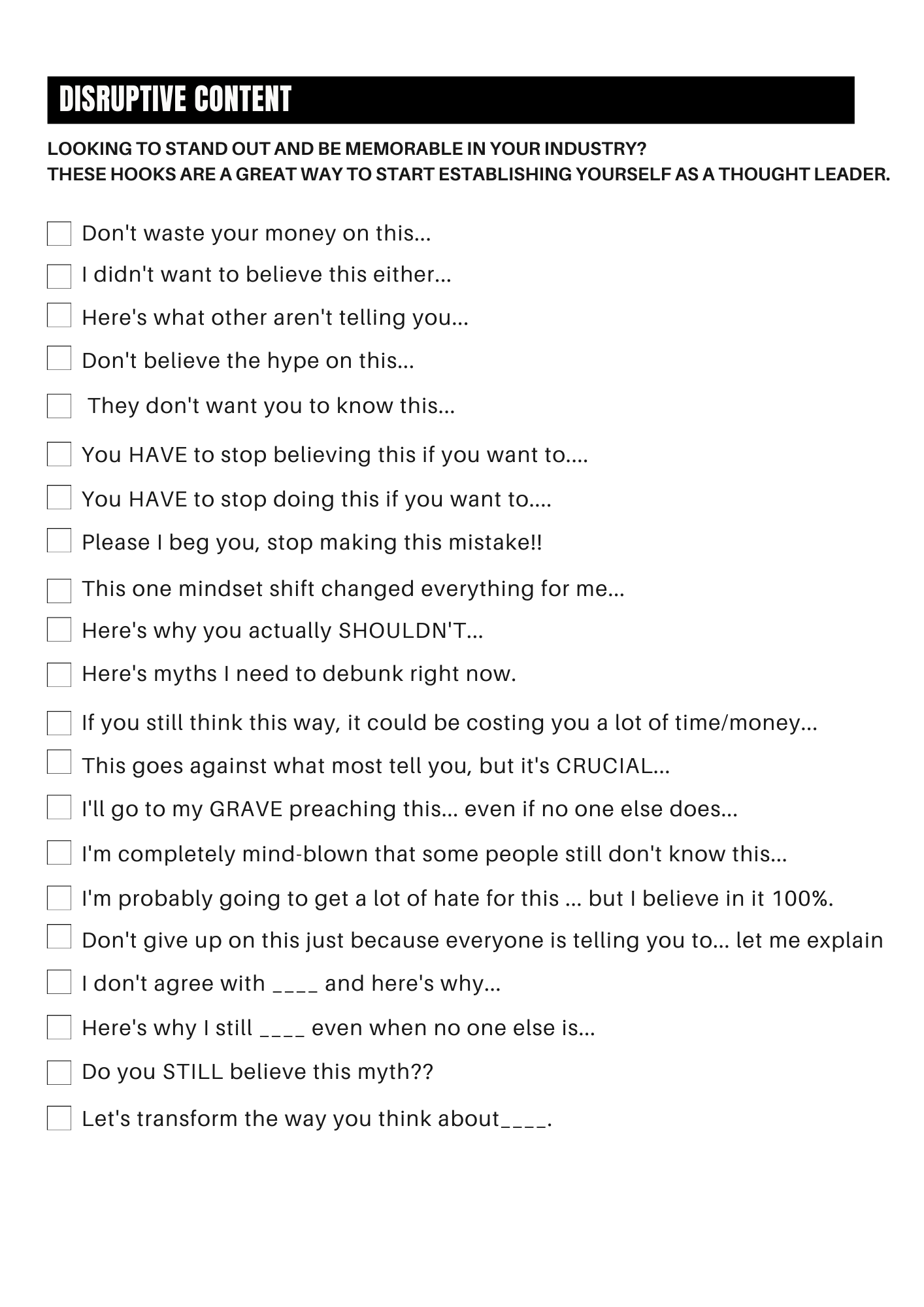 The Content Creator's Roadmap E-Book: Content Creation Blueprint (Digital Download)