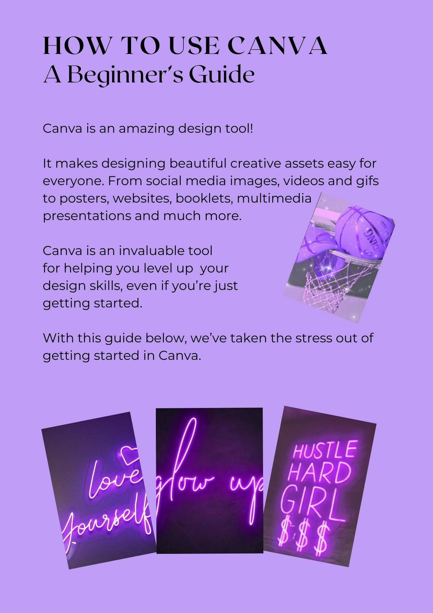 How To Use Canva: A Comprehensive Guide to Using Canva (Digital Download)