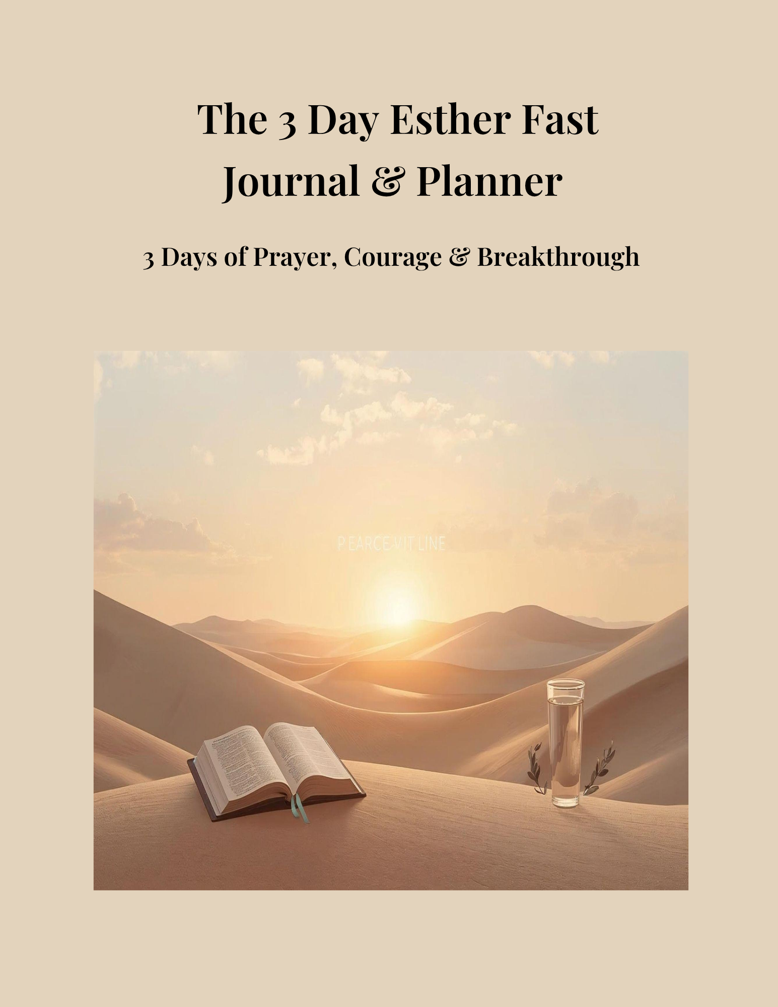 The 3-Day Esther Fast Journal and Planner (Digital Download)