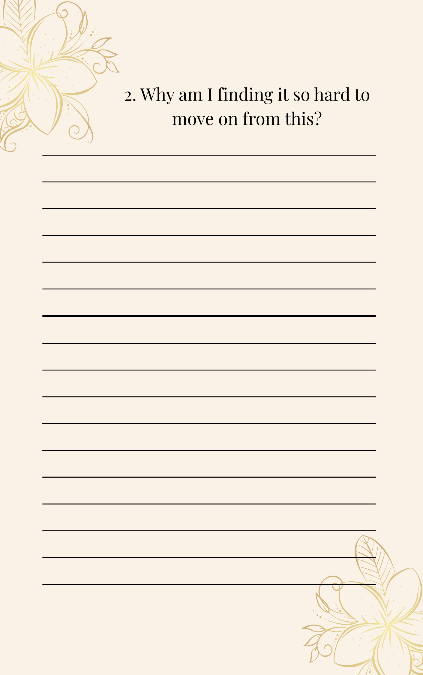 Healing Through Release: 20 Journal Prompts For Letting Go (Digital Download)