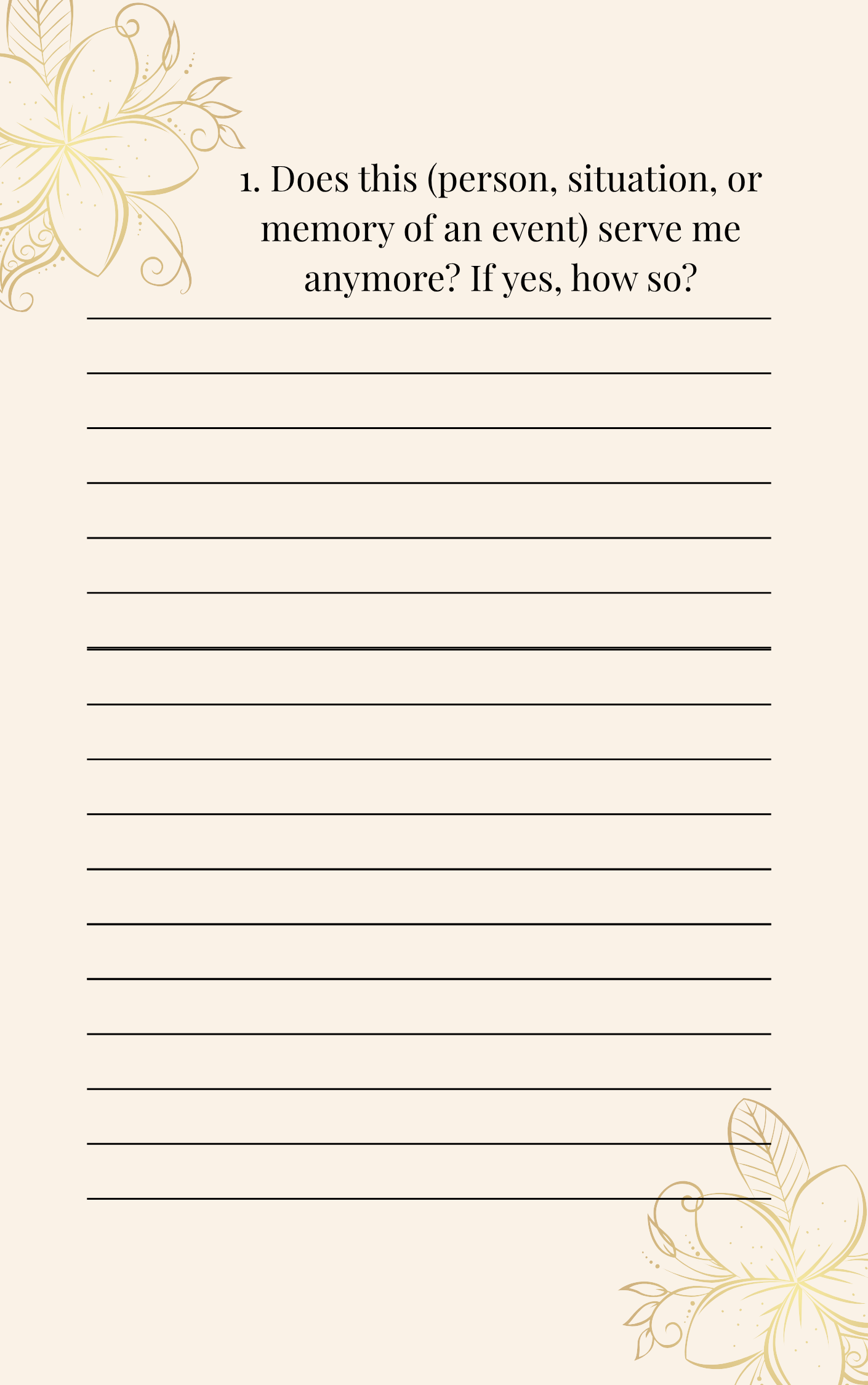 Healing Through Release: 20 Journal Prompts For Letting Go (Digital Download)