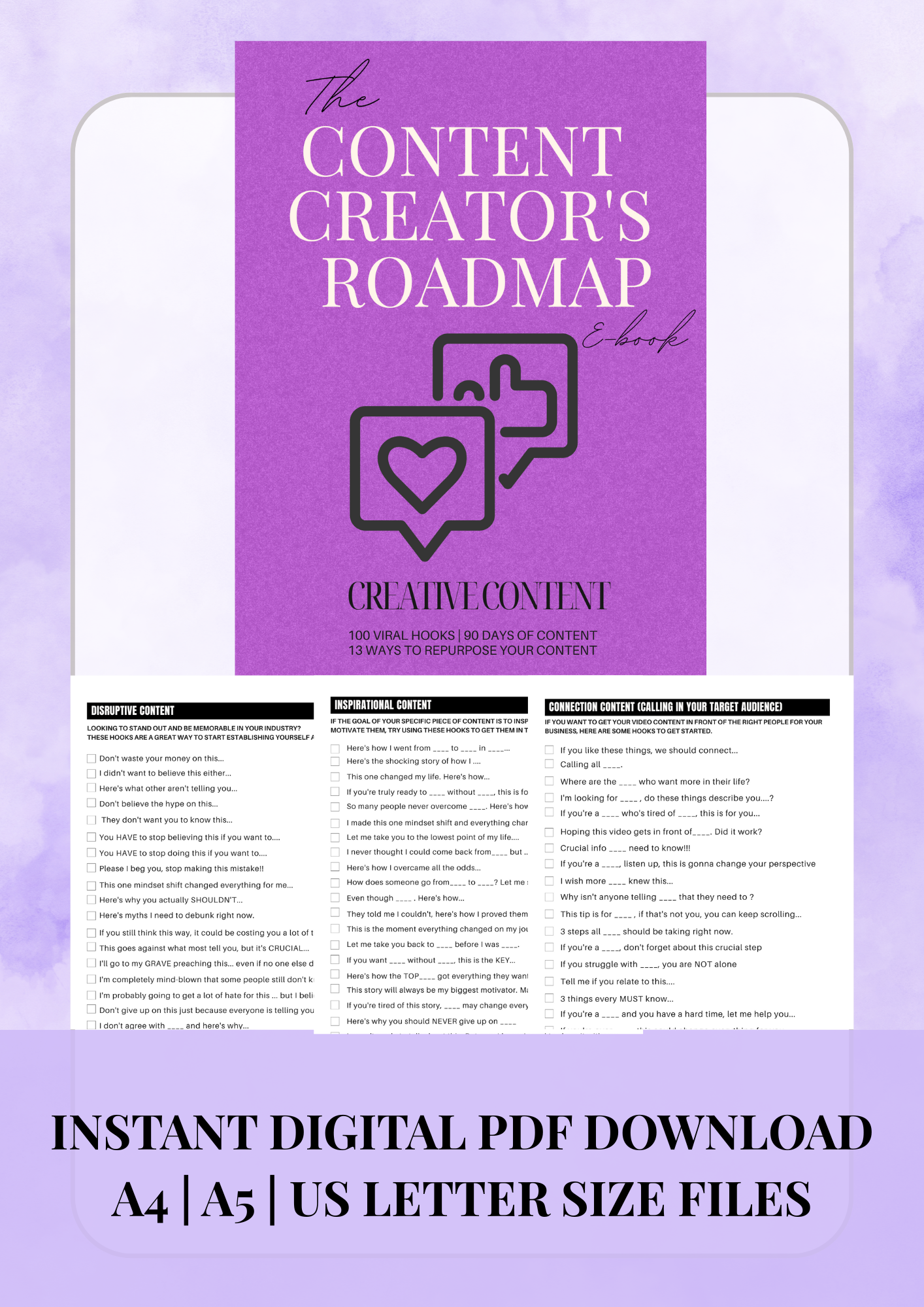 The Content Creator's Roadmap E-Book: Content Creation Blueprint (Digital Download)