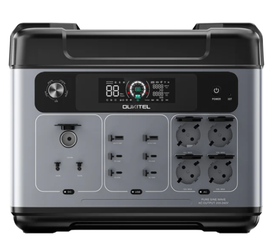OUKITEL P2001 Plus kannettava virta-asema 2400W / 2048Wh