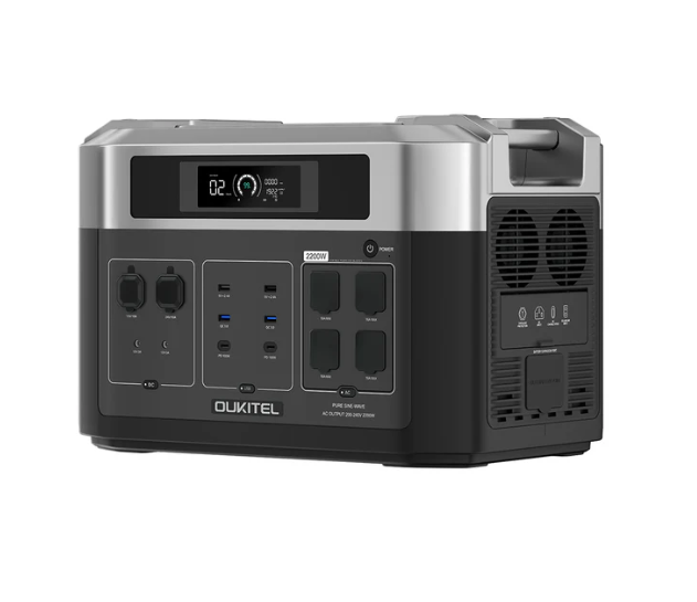 OUKITEL BP2000 virta-asema aurinko paneeli latauksella 2200W