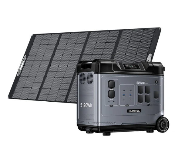 OUKITEL P5000 virta-asema 5120Wh + 1 X 400W aurinkopaneeli