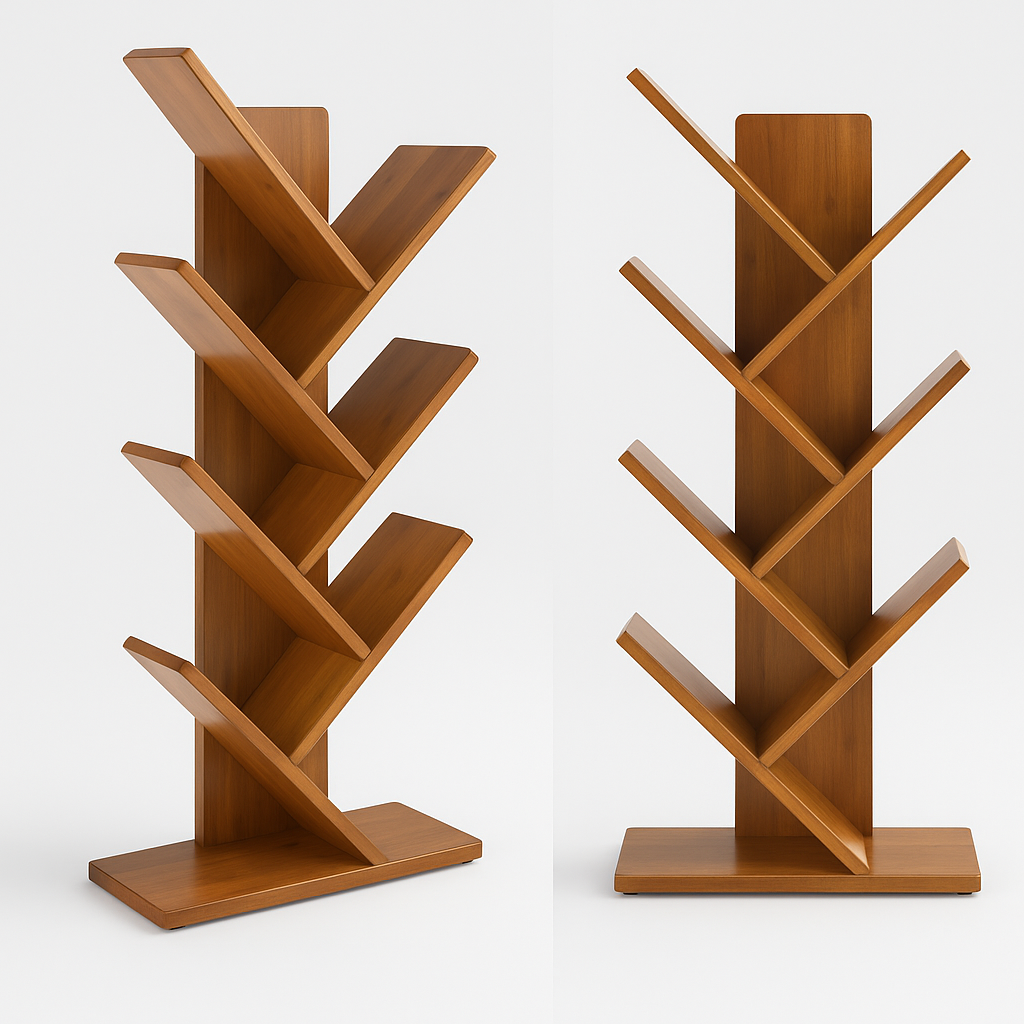 Modern Wooden Tree Bookshelf