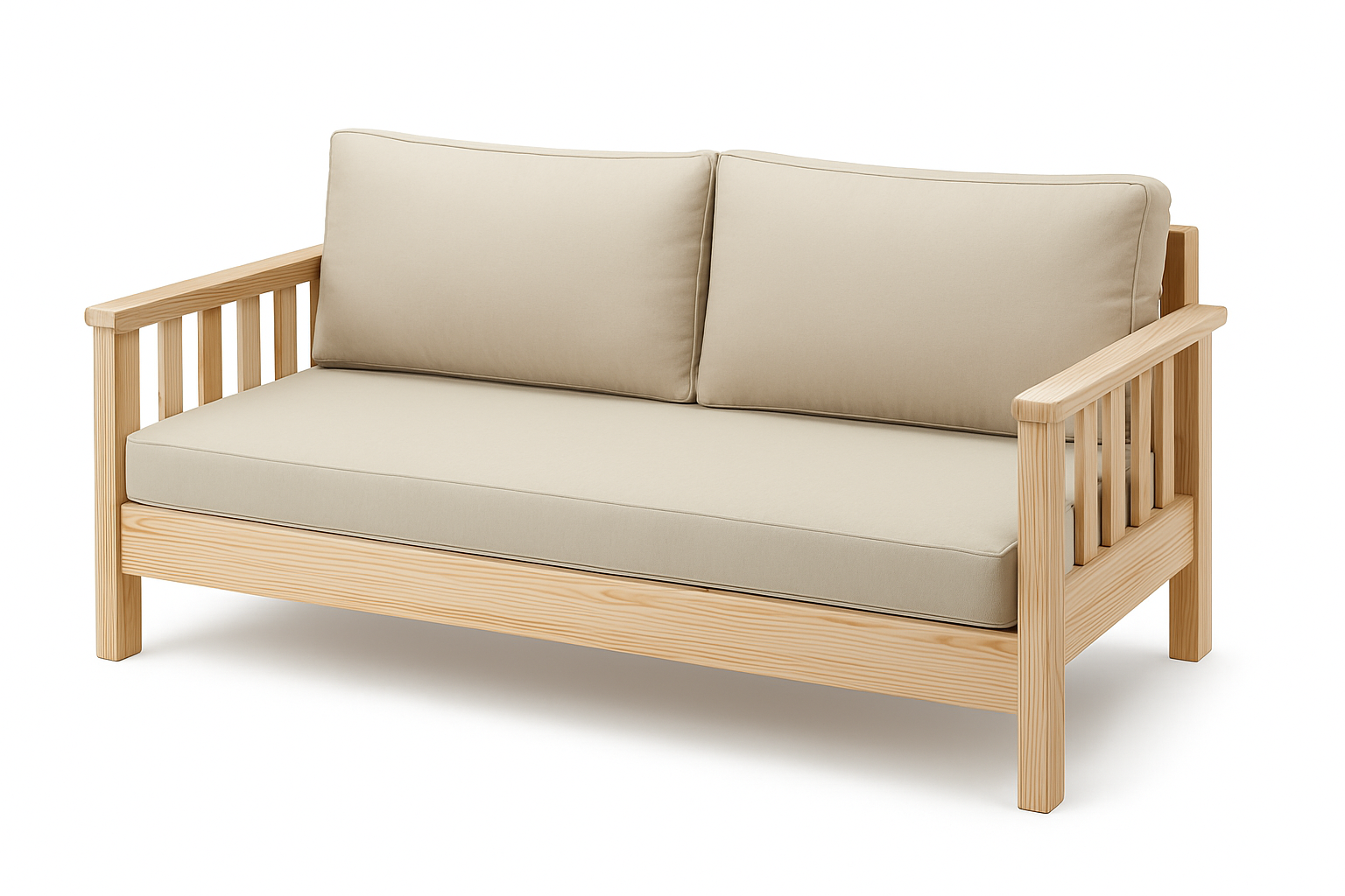 Wooden Sofa cum Bed with Comfy Cushions