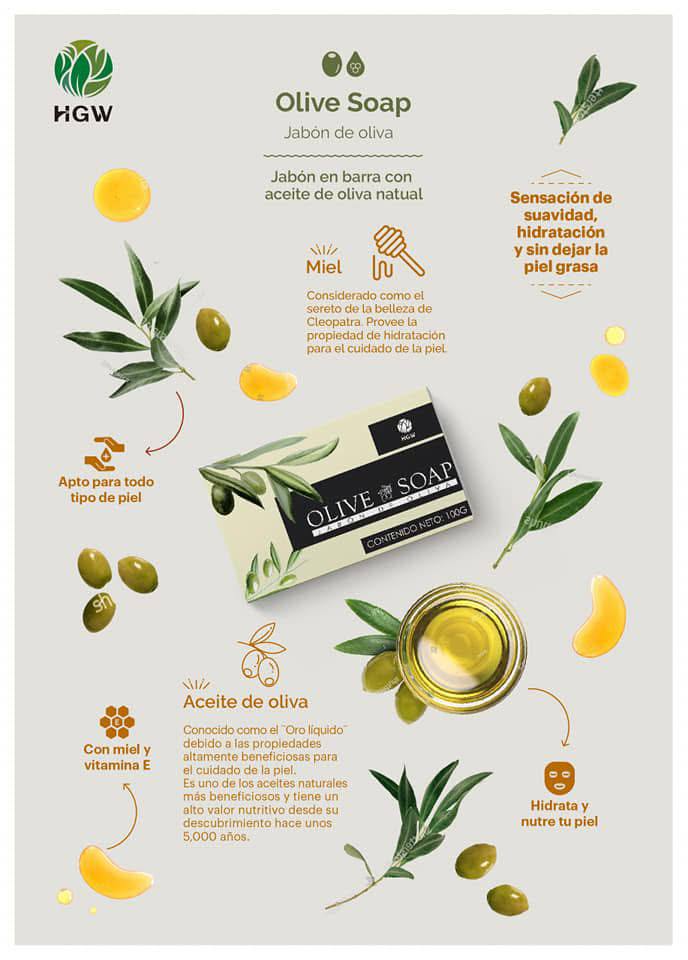 Jabón revitalizante de Oliva - HGW