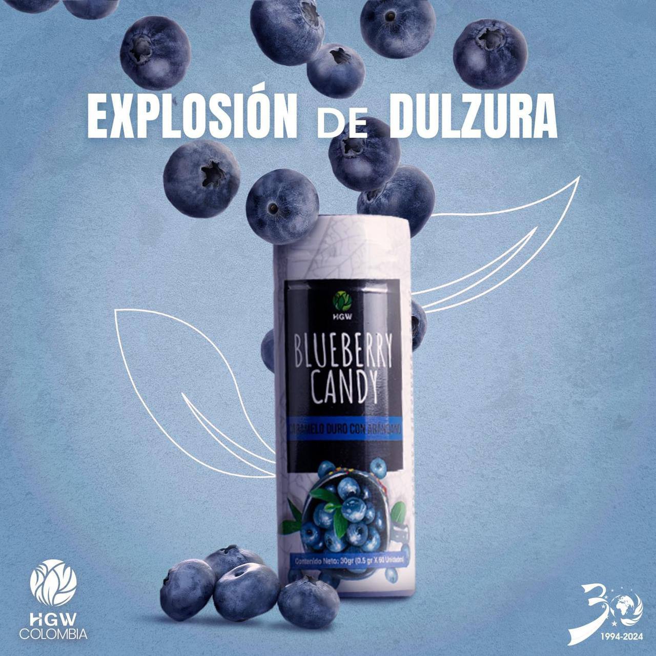 Caramelos de Arándanos - HGW