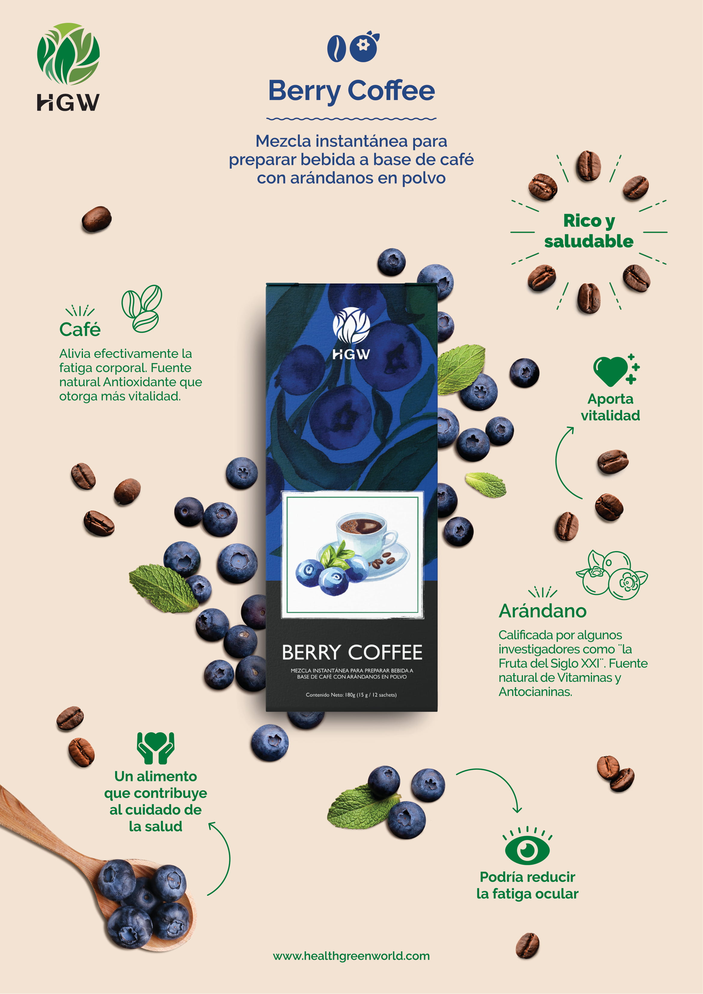 Café con Arándanos - HGW