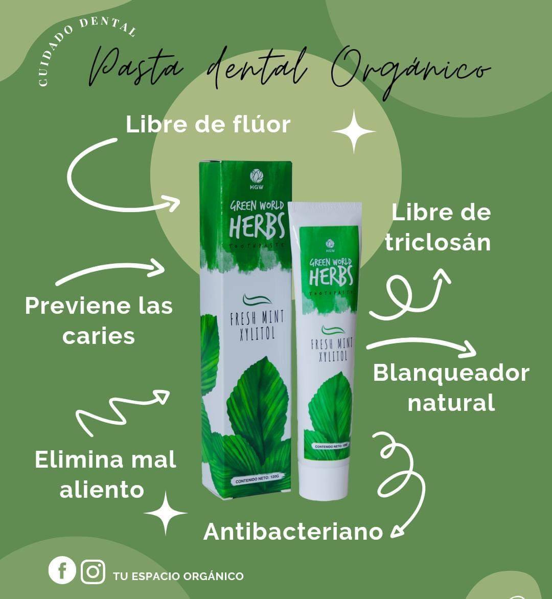 Pasta dental 100 % ingredientes naturales HGW