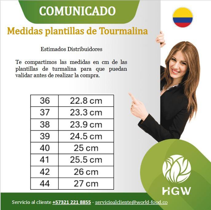 Plantillas con Turmalina - HGW