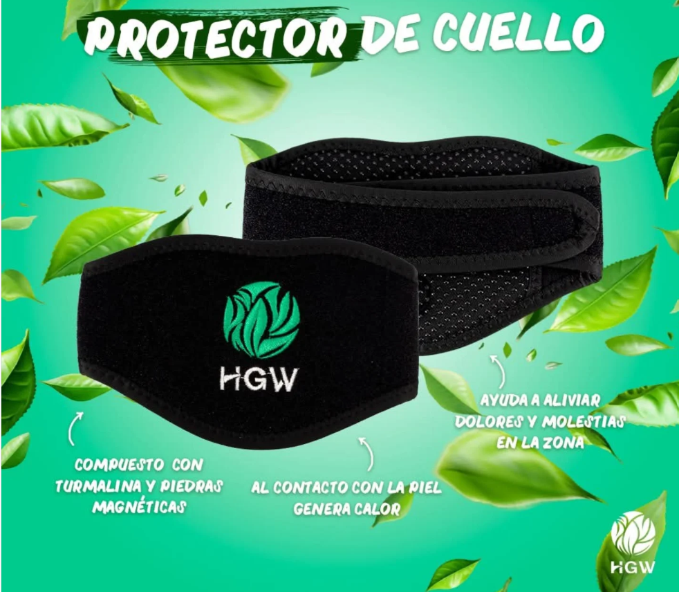 Protector Térmico de Cuello con Turmalina HGW – Alivio Cervical Natural