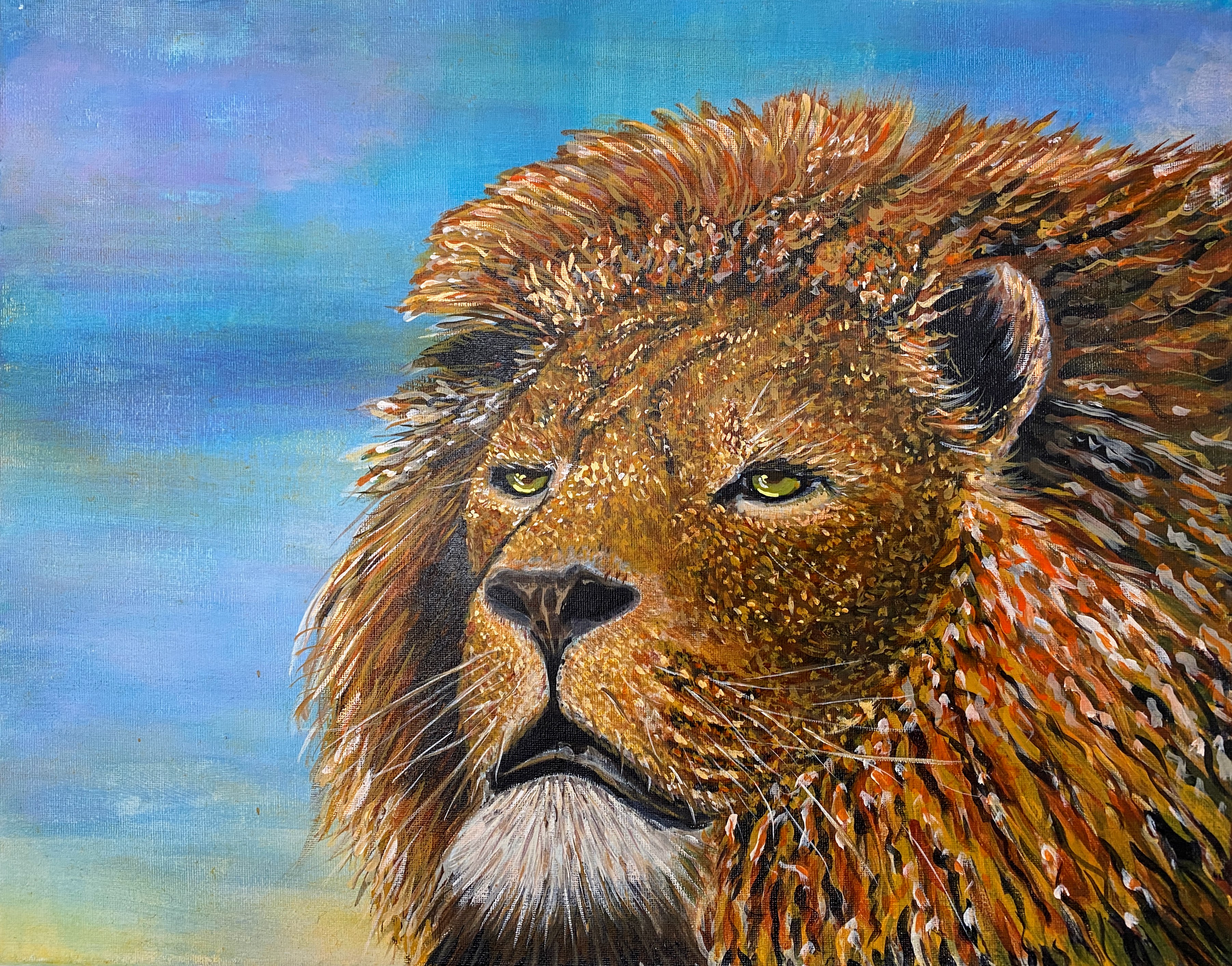Lion King " Jisiri " Canvas Painting