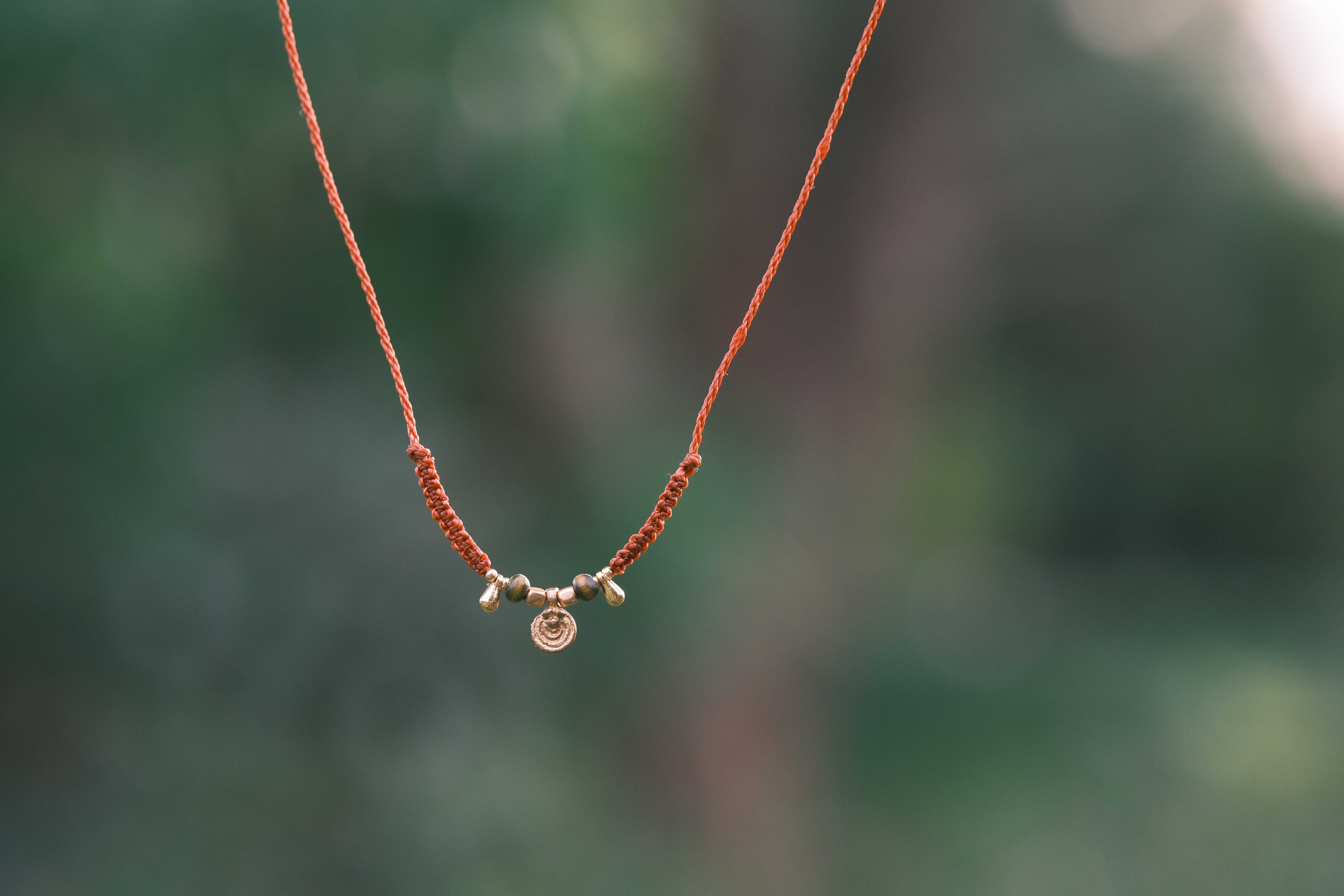 Crimson Spiral Necklace