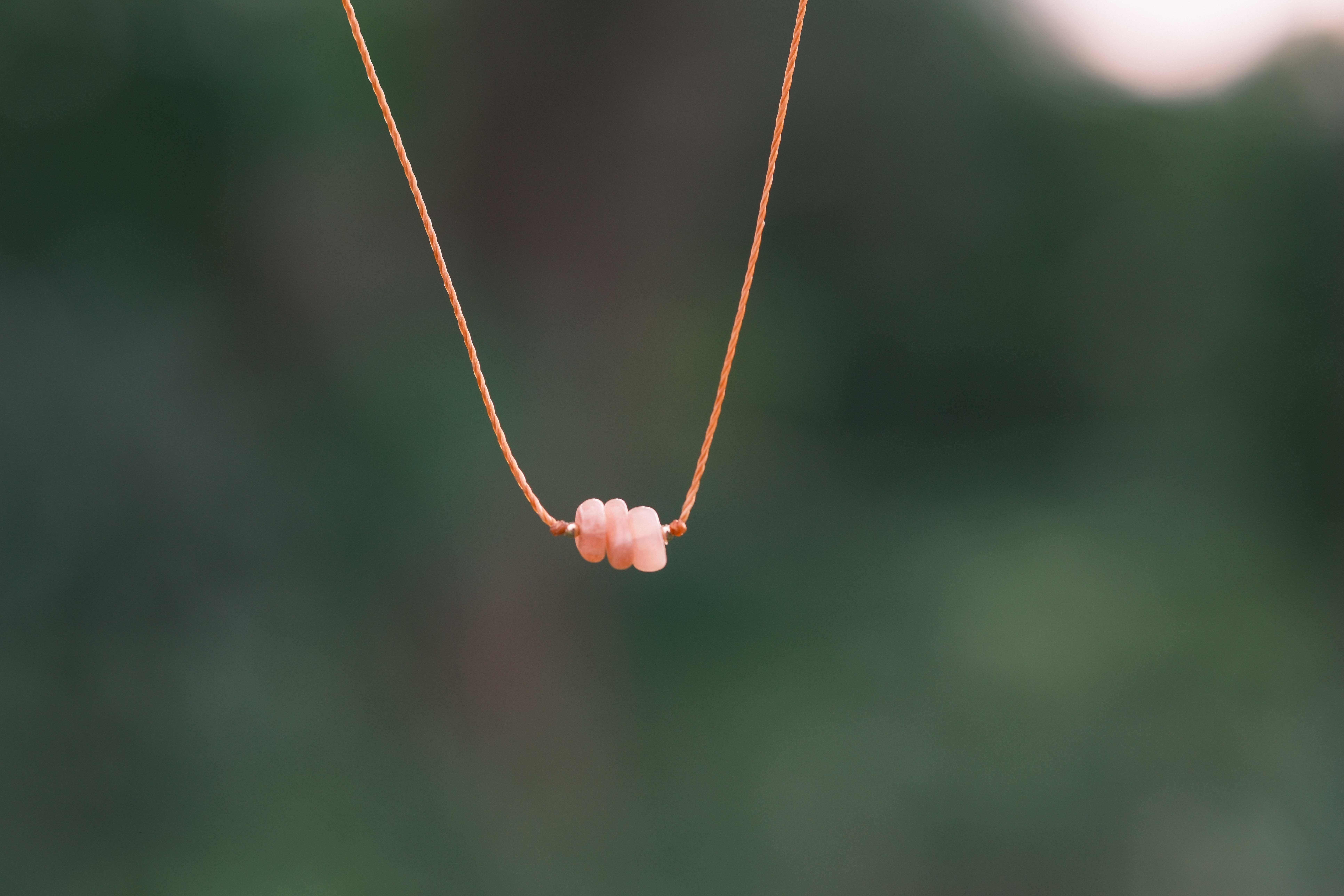Sunstone Minimalist Necklace