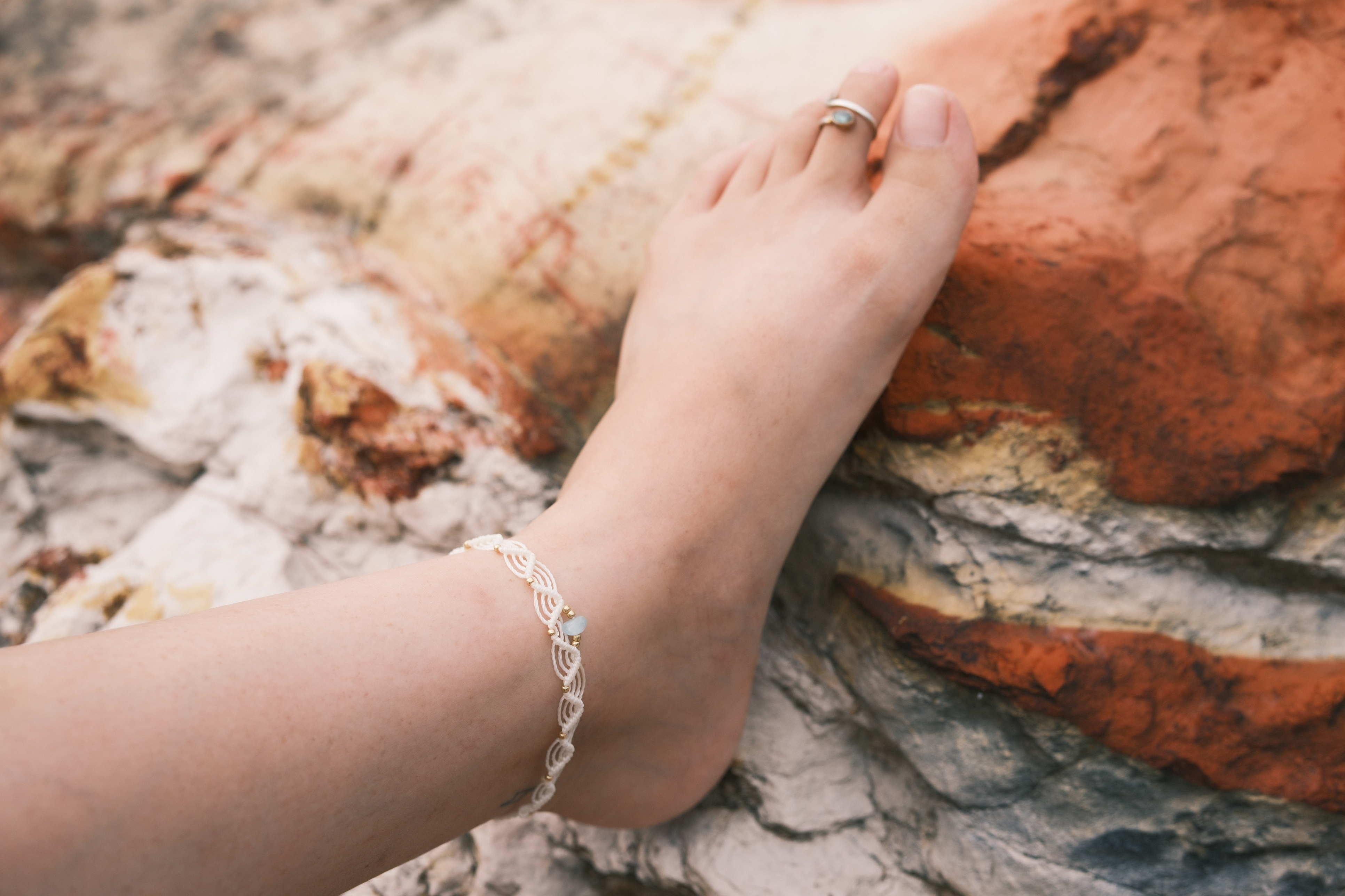 Aquamarine Serenity Anklet