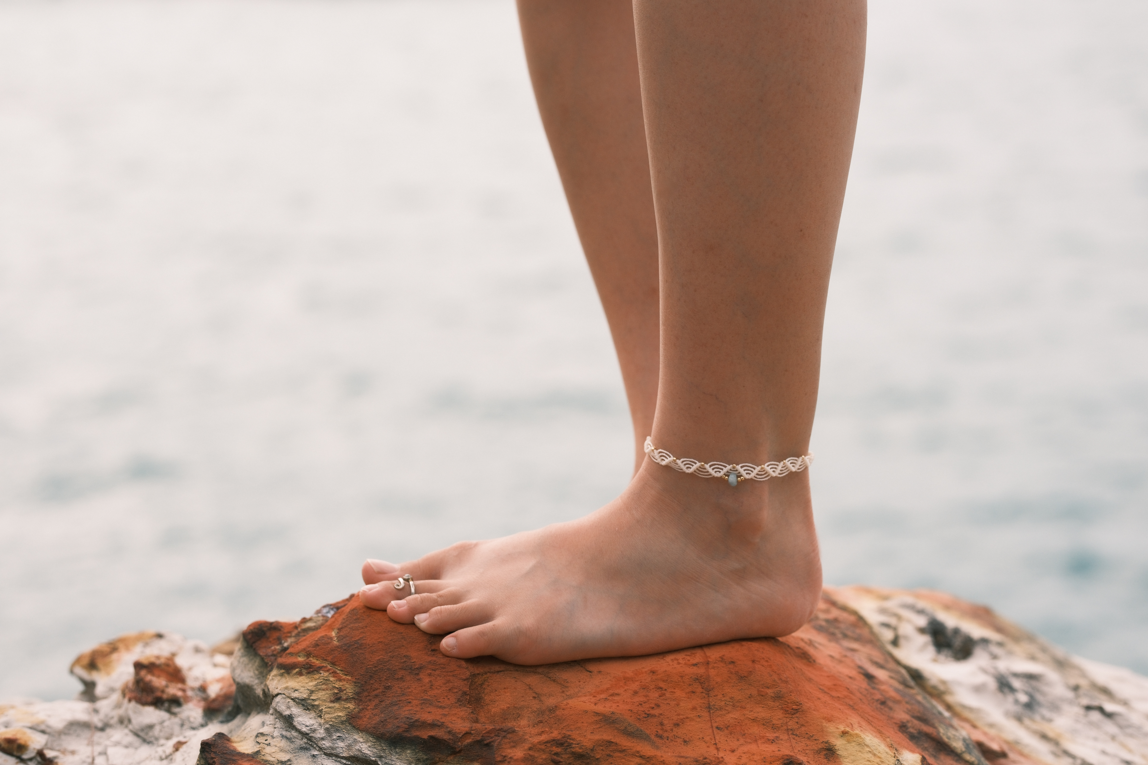 Aquamarine Serenity Anklet