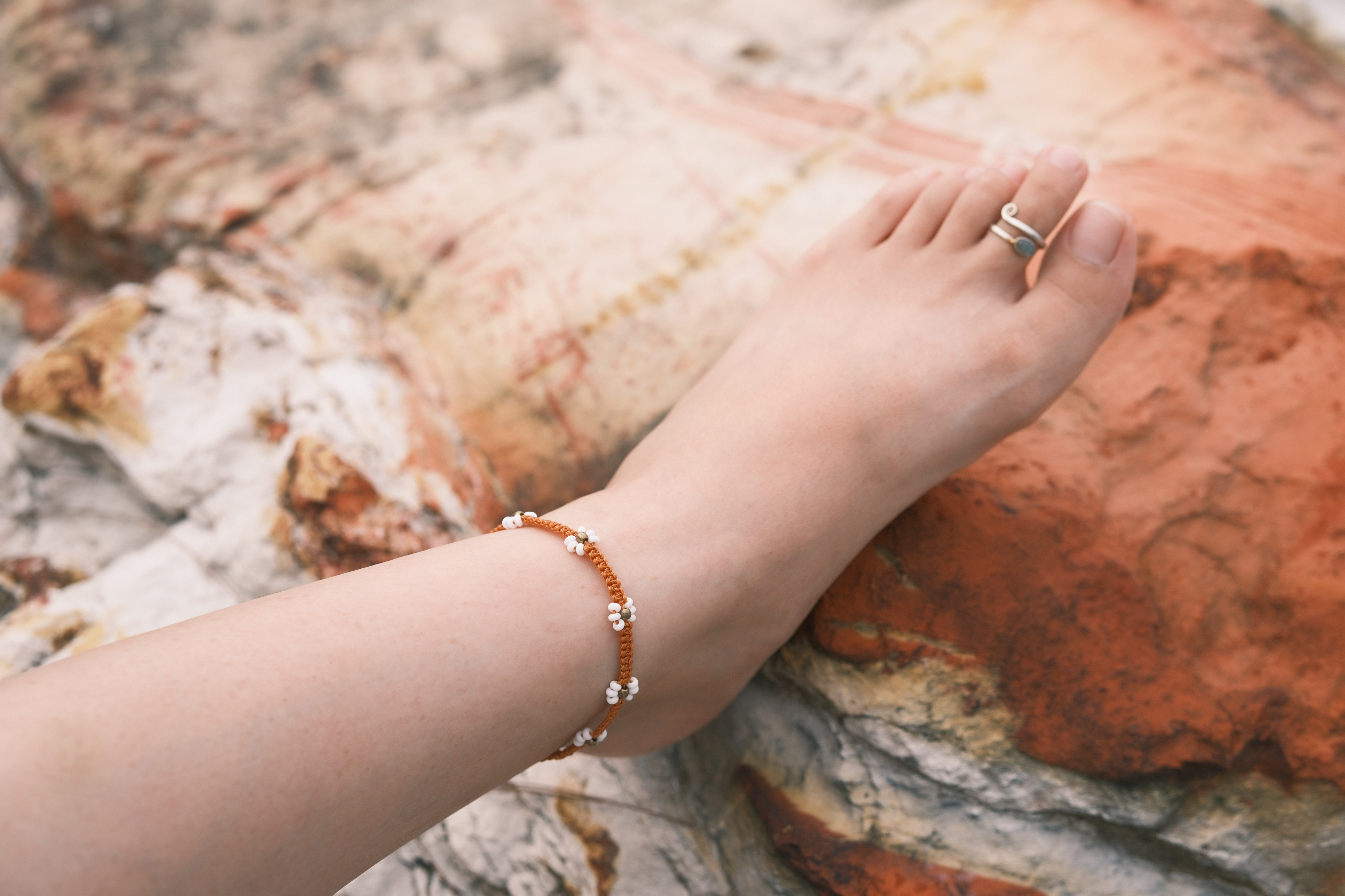 Orange Blossom Anklet