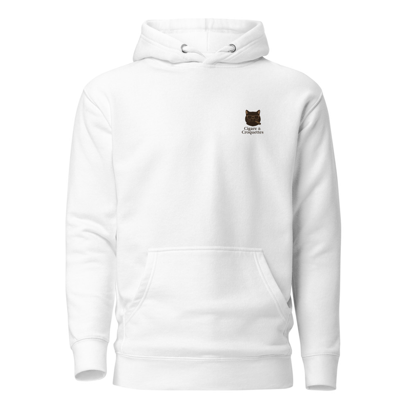 Cigare & Croquettes Golf Cat Hoddie White