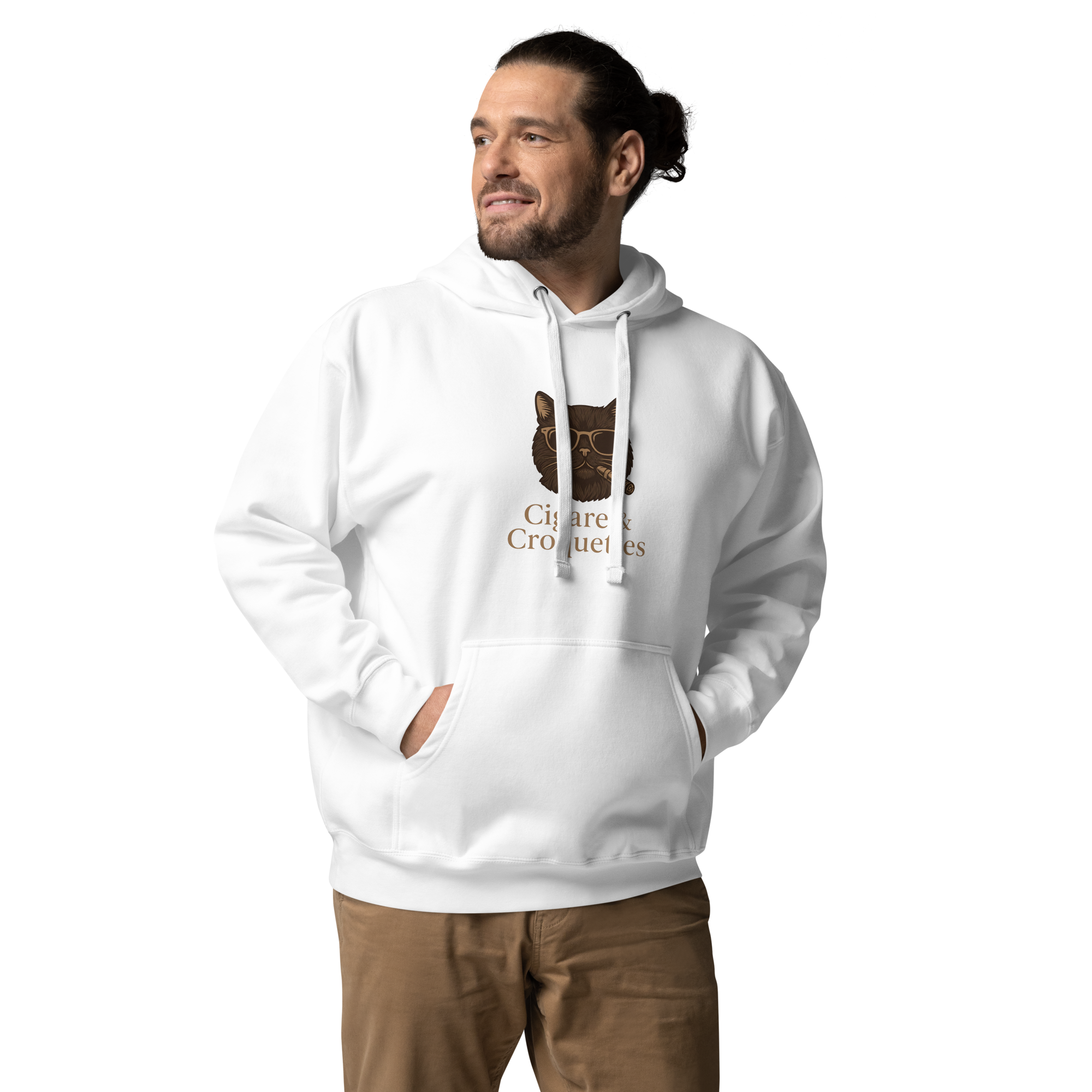 Cigare & Croquettes Logo Centré Hoodie Homme