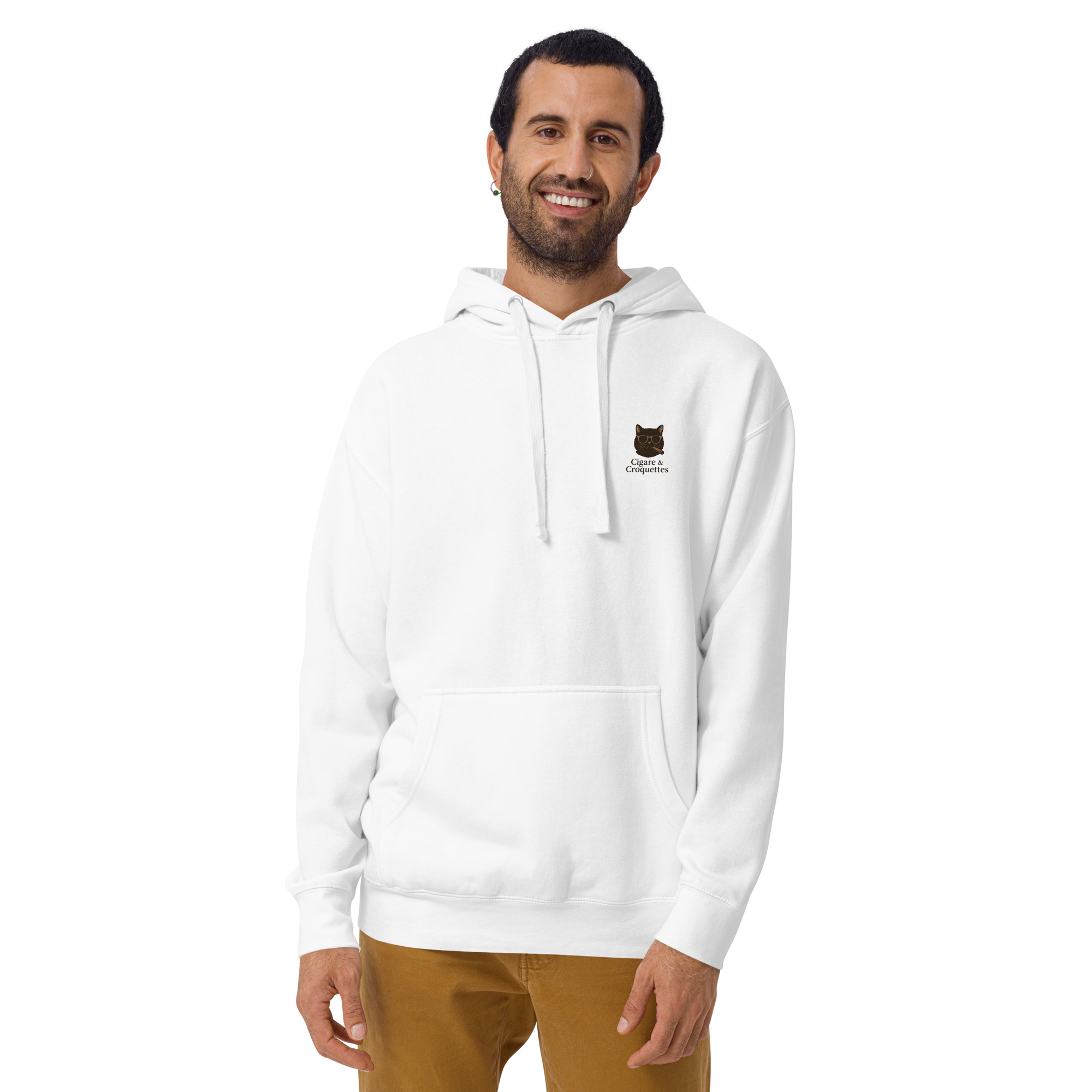 Cigare & Croquettes Car Cat Hoddie White