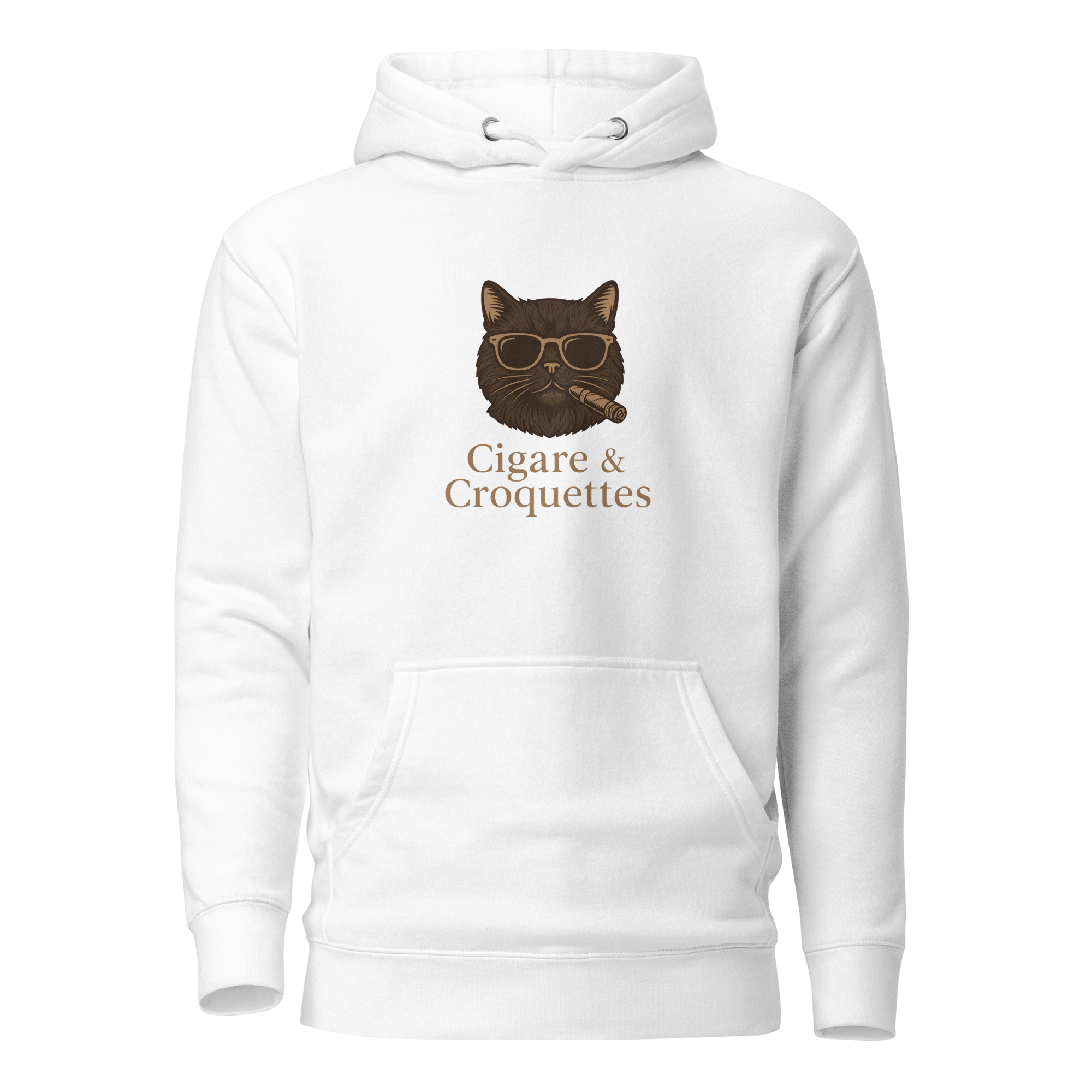 Cigare & Croquettes Logo Centré Hoodie Homme