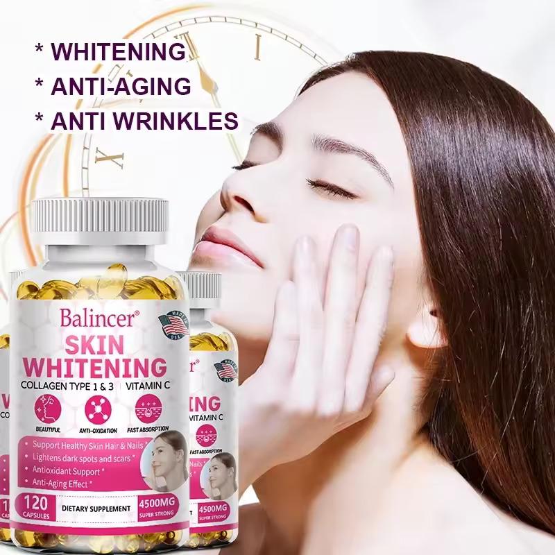 Collagen Capsules - Strengthens Hair, Nails, Improves Joint Health and Rejuvenates New Cells Anti-aging Facial Treatment