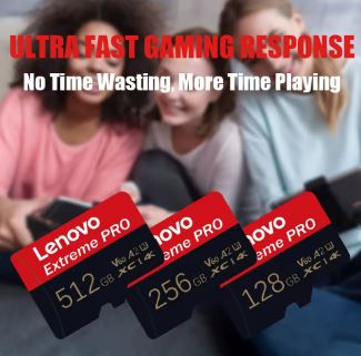 Lenovo 1TB Memory Card For Nintendo Switch 4K Micro TF SD Card for Mobile, Tablets, Gaming devices, CCTV Action Cameras