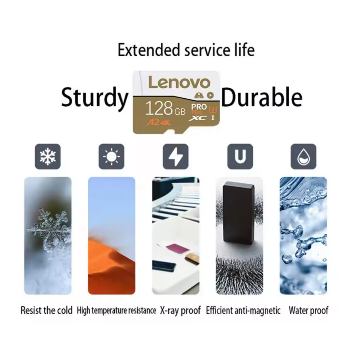 Lenovo Micro SD Memory Card 2TB high quality 4K A2 Pro Plus XC1for mobile phone Tablets Toys and Gaming devices 