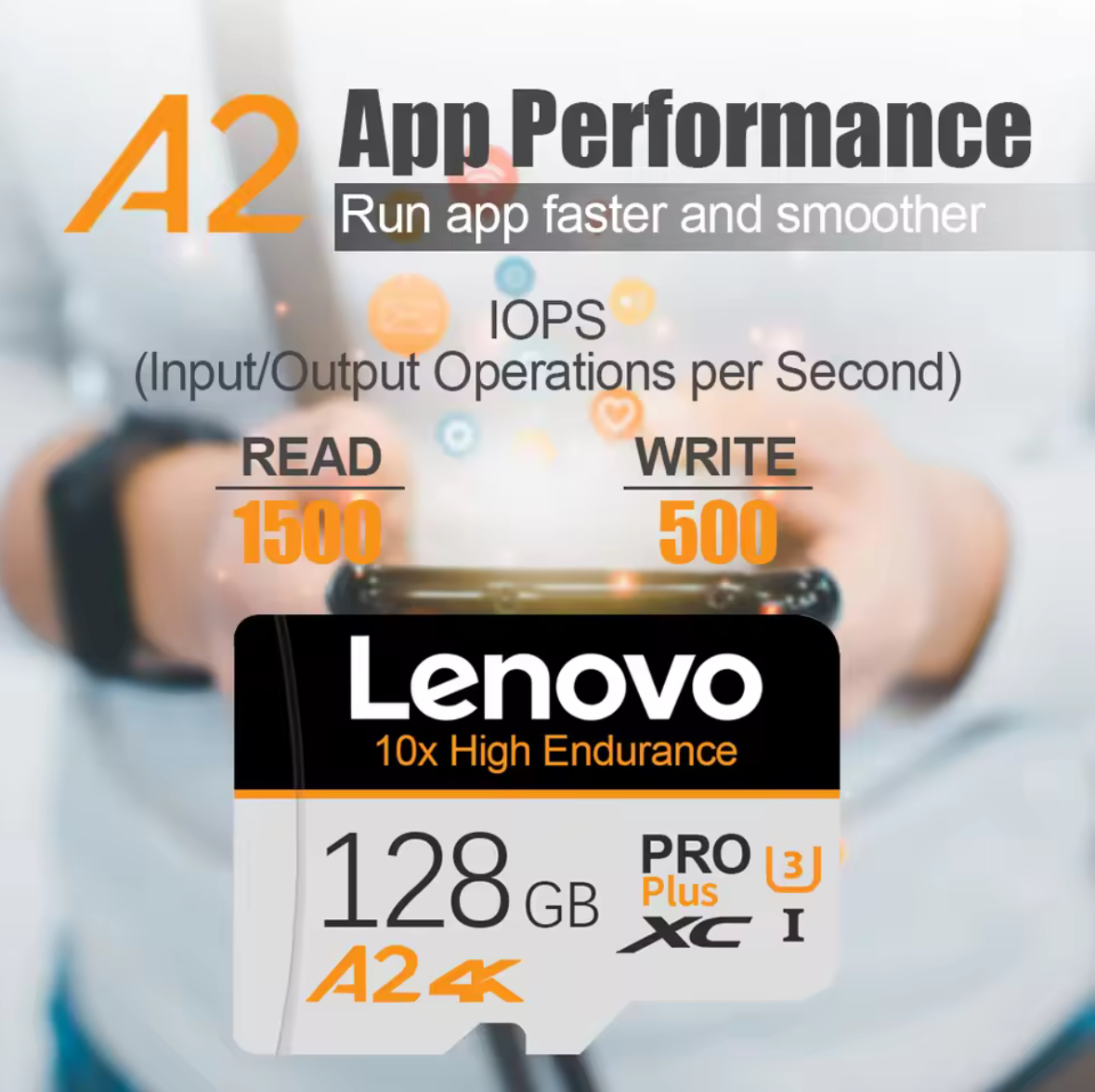 Lenovo 2TB/ 1TB/ 512GB/ 256GB/ Micro SD Memory Card 4K A2 Pro Plus high Endurance Micro SD Memory Cards