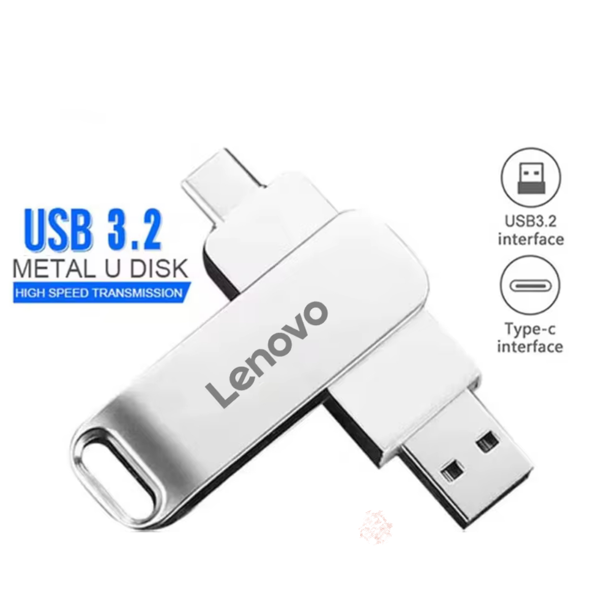 Lenovo 64TB USB Flash Drives USB 3.0 Metal Pen Drive 8TB OTG High Speed Pendrive Portable SSD USB Memory Stick For Laptop PC