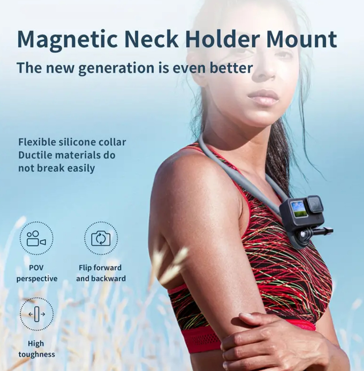 Hands-Free Neck Mount Mobile Phone Cam
