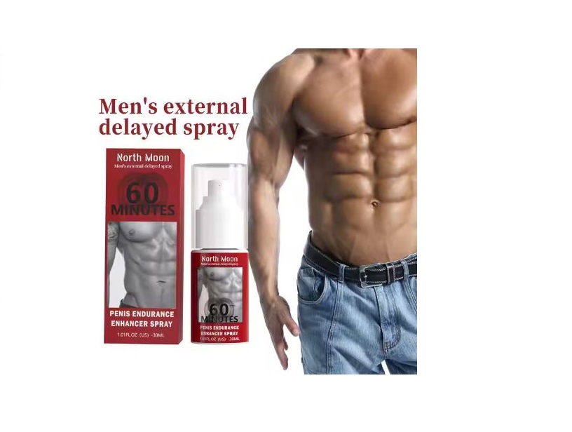 Men's external delayed spray