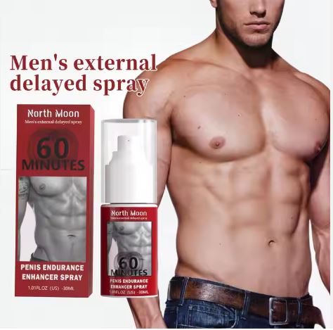 Men's external delayed spray