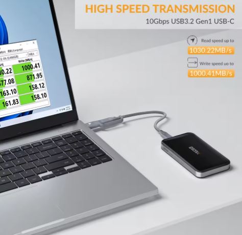 iDsonix External SSD Enclosure 500GB