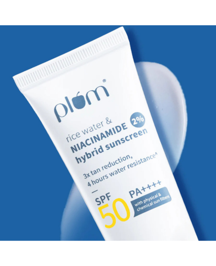 Plum Rice Water & Niacinamide Hybrid Sunscreen