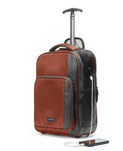 Jetson Rust Laptop Trolley Backpack