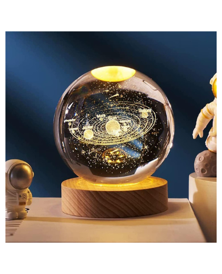 Solar System Crystal Ball Lamp