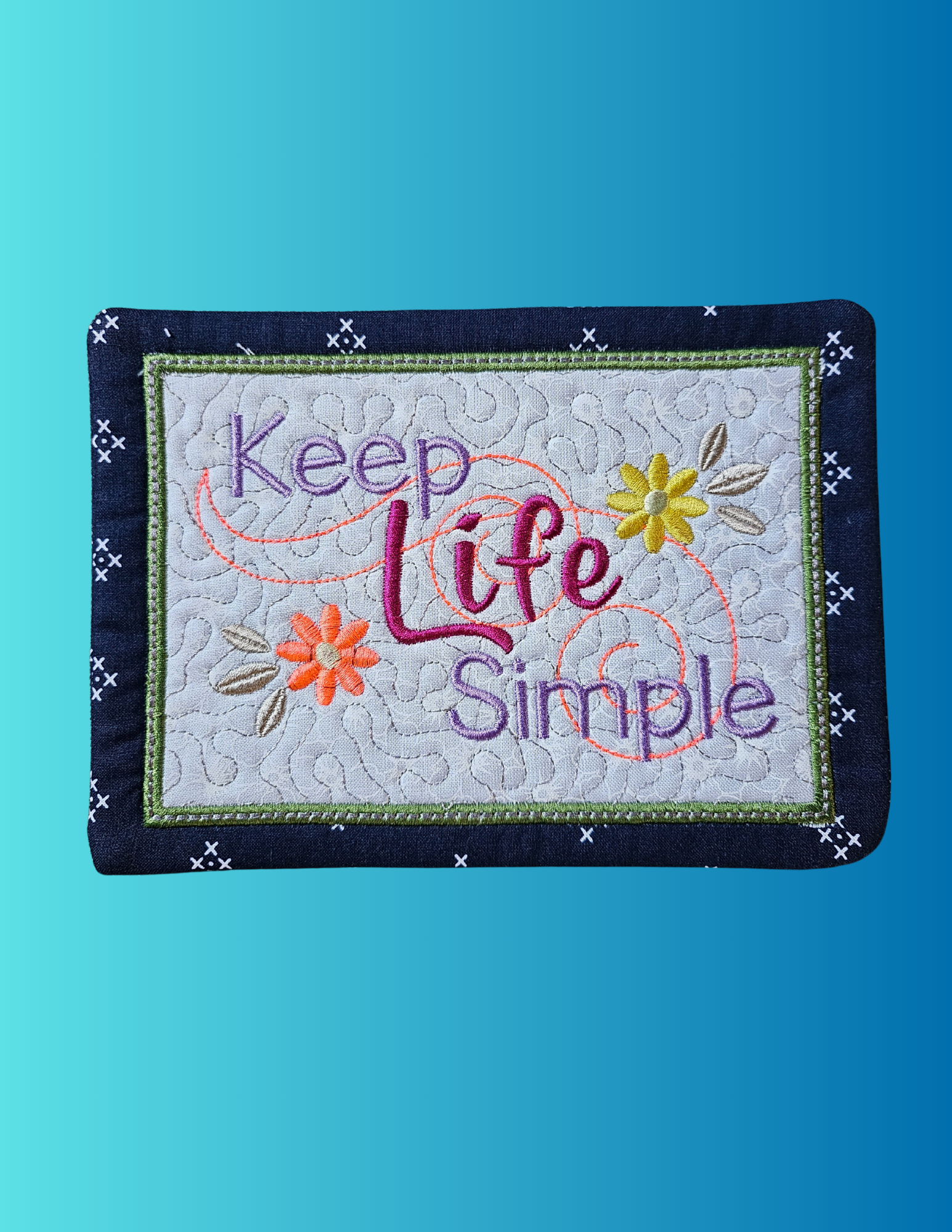 Keep Life Simple Mug Rug