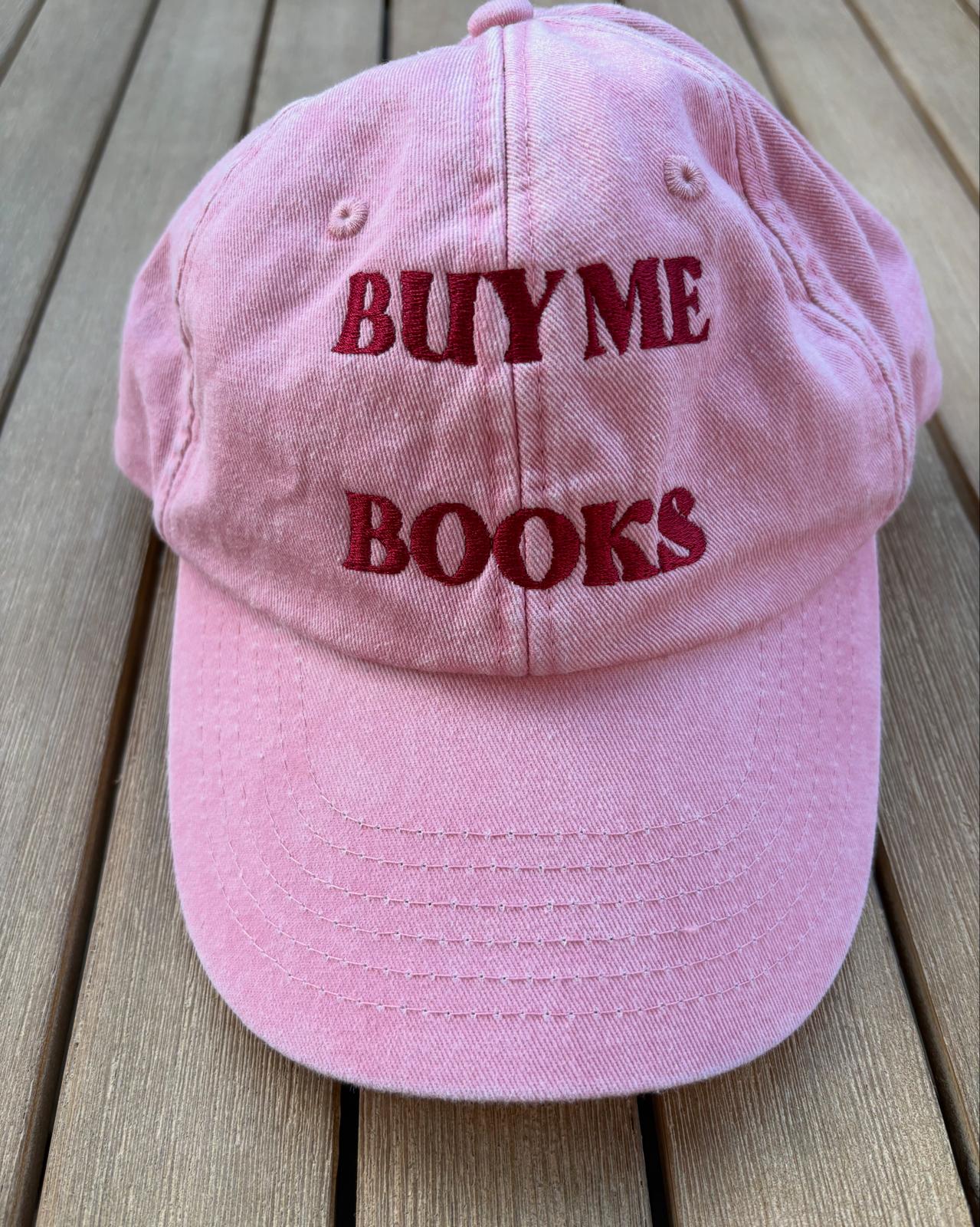 Gorra rosa 'Buy Me Books'